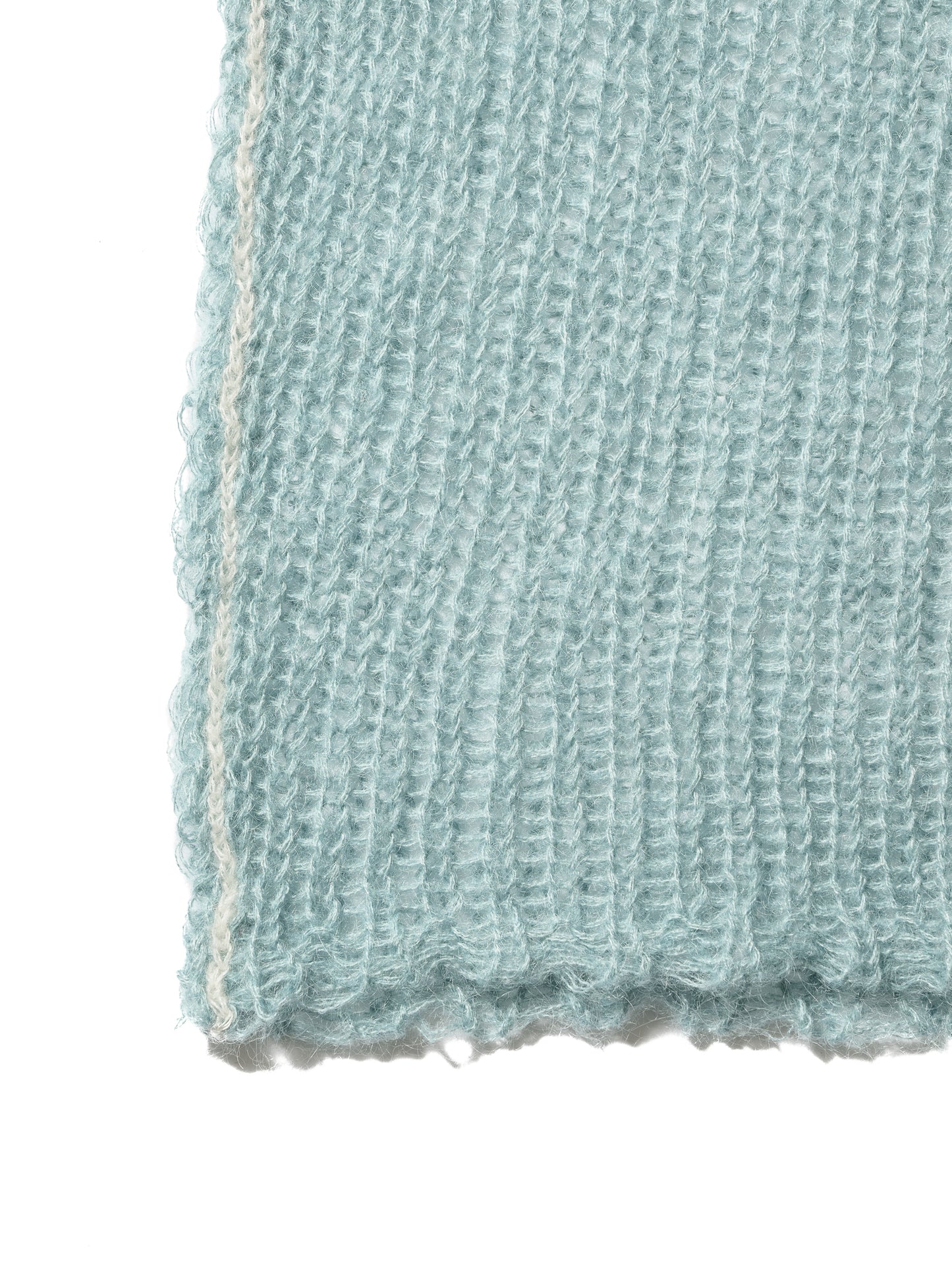 RESEARCHED BOAT NECK SWEATER / MOHAIR MIX YARN