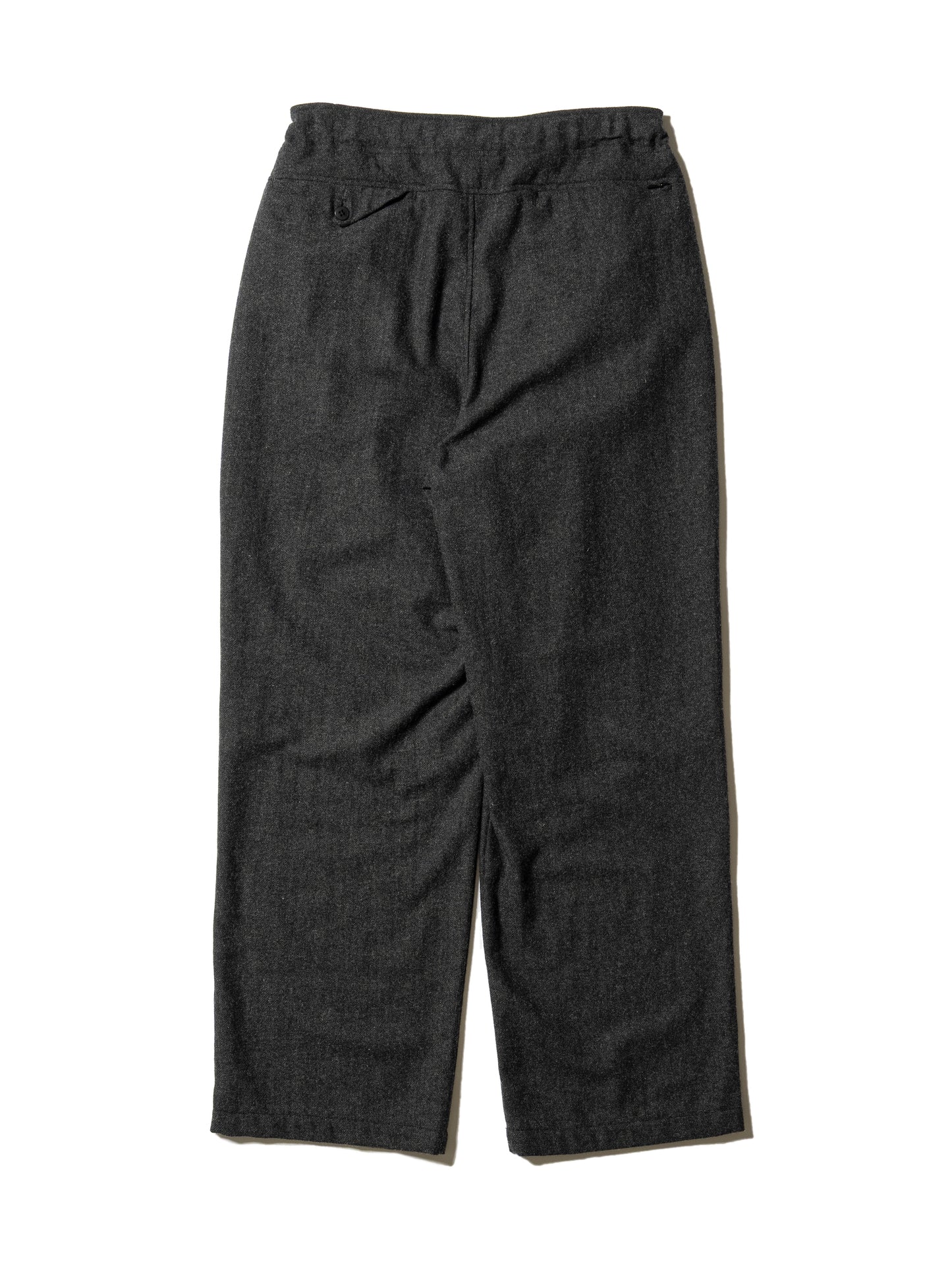 CRAFTED 3 TUCK SLACKS / WOOL MIX TWILL