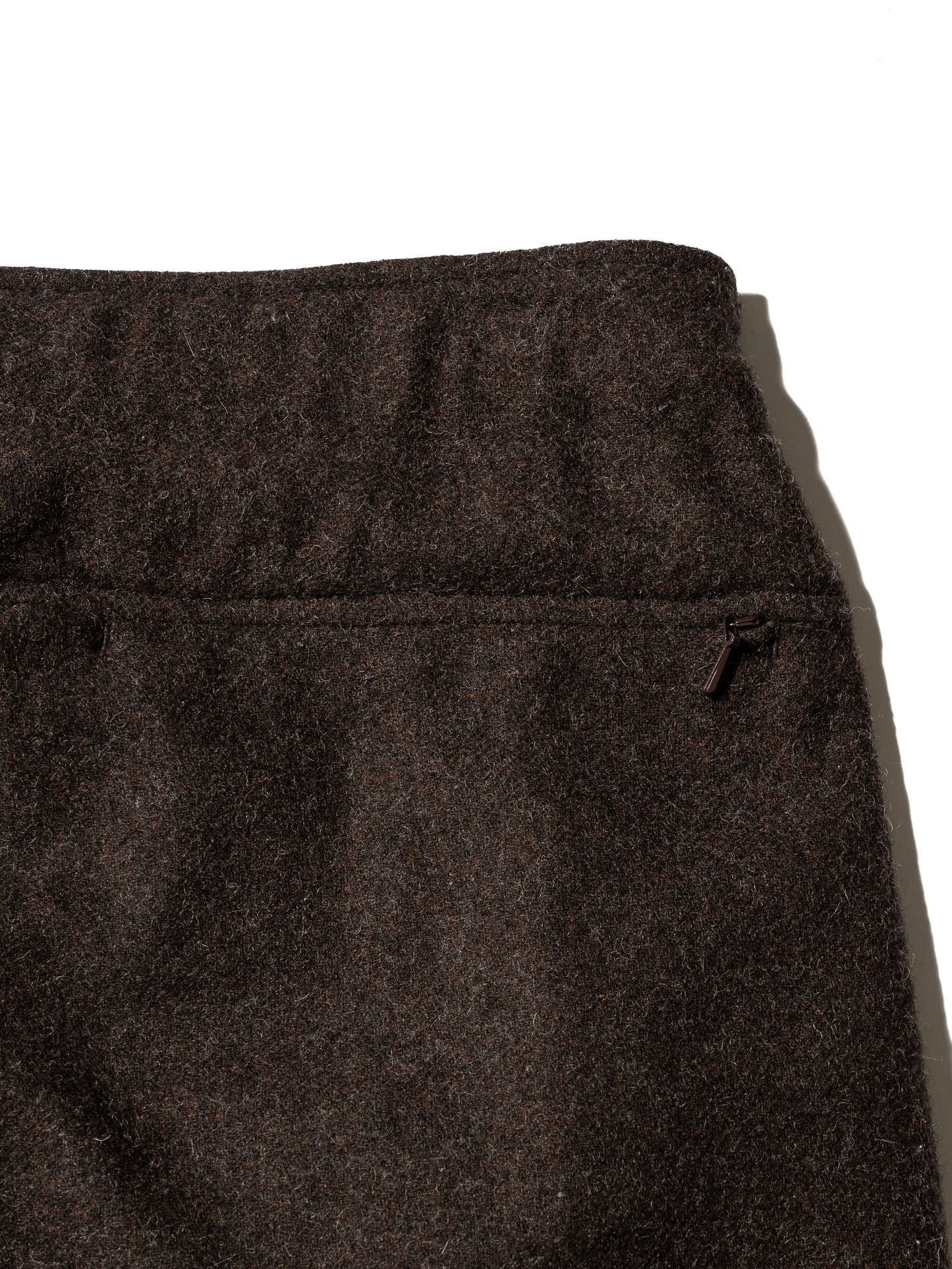 CRAFTED 3 TUCK SLACKS / WOOL MIX TWILL