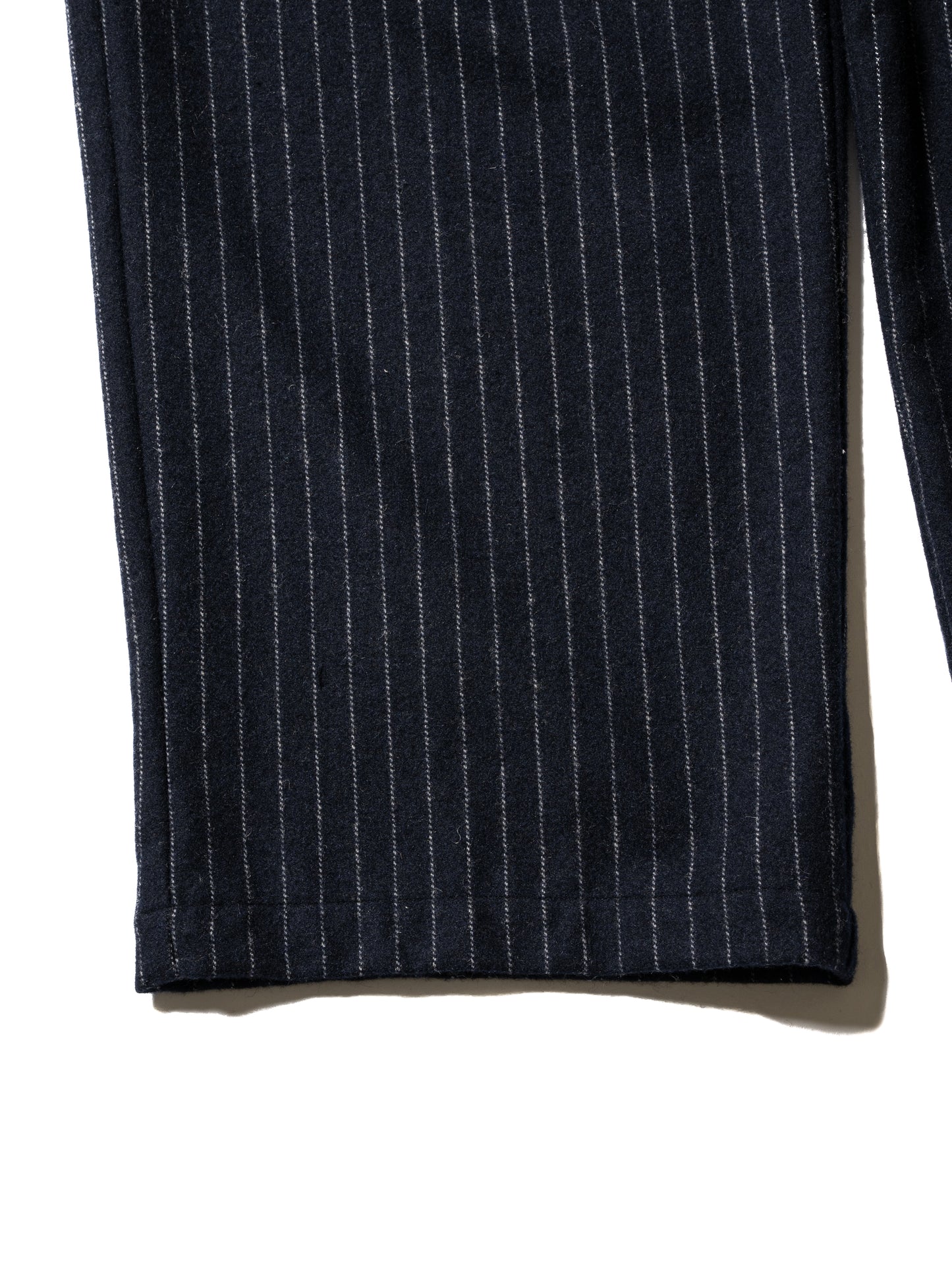 CRAFTED 3 TUCK SLACKS / WOOL MIX STRIPE TWILL
