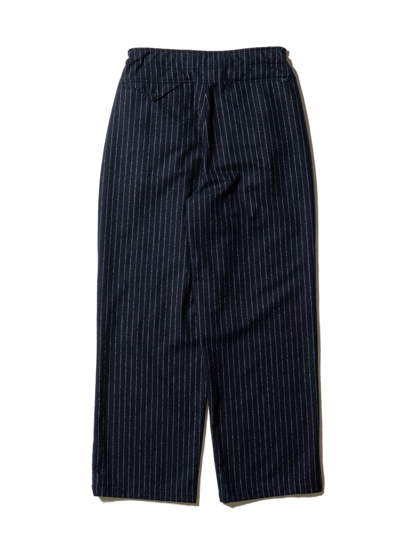 CRAFTED 3 TUCK SLACKS / WOOL MIX STRIPE TWILL