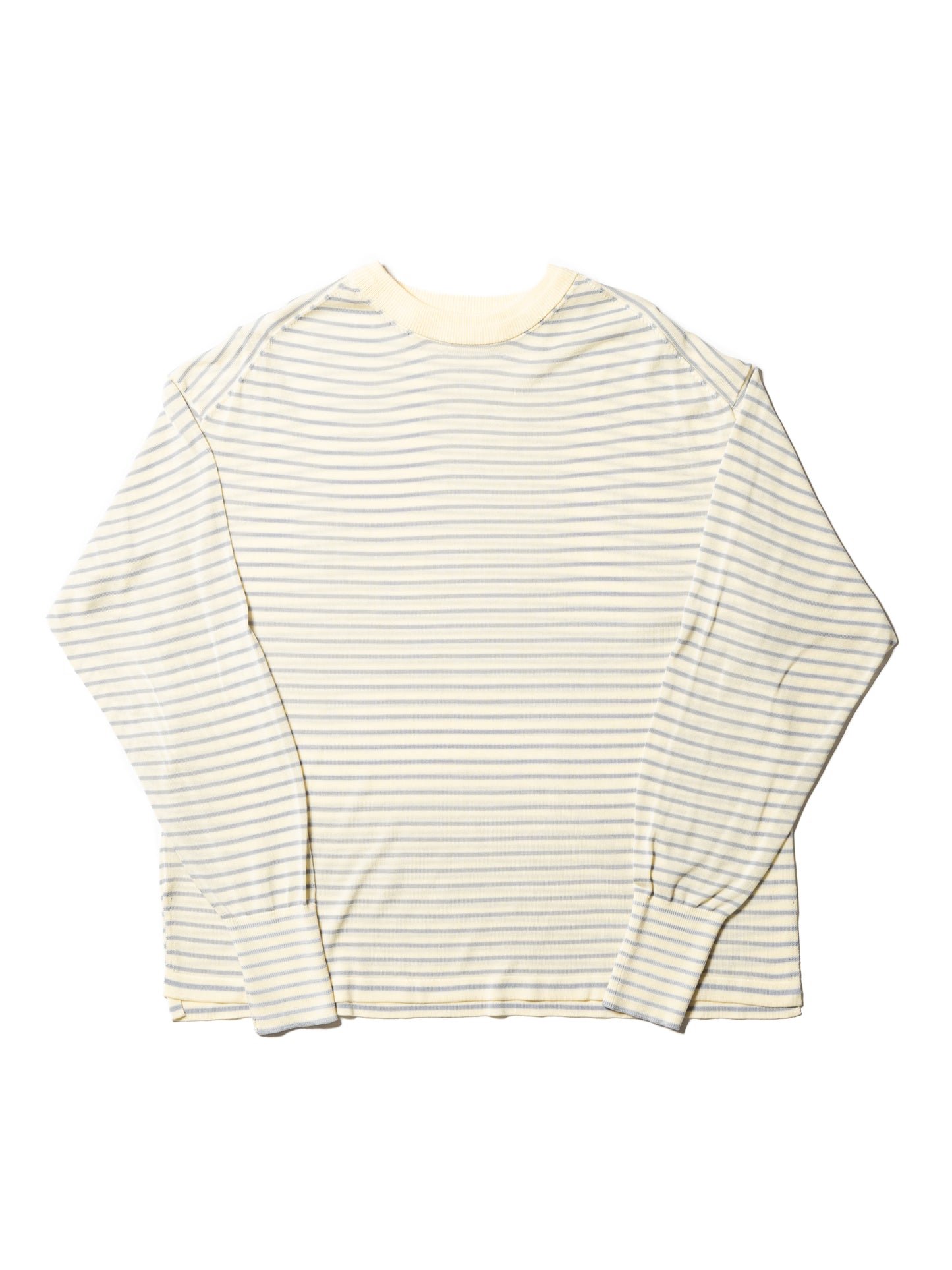 RESEARCHED SWEATER /RAYON MIX YARN BORDER