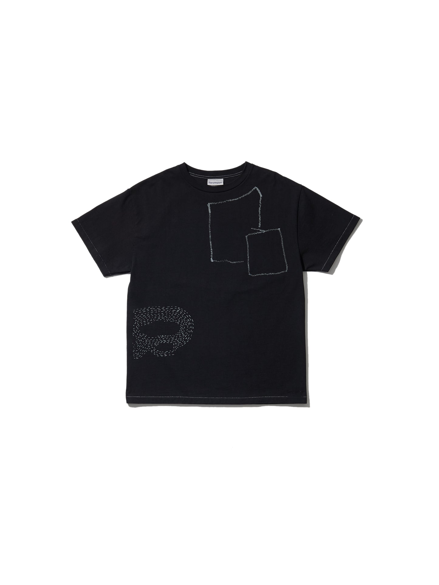 CREW NECK TEE 11oz C.JERSEY / SASHIKO