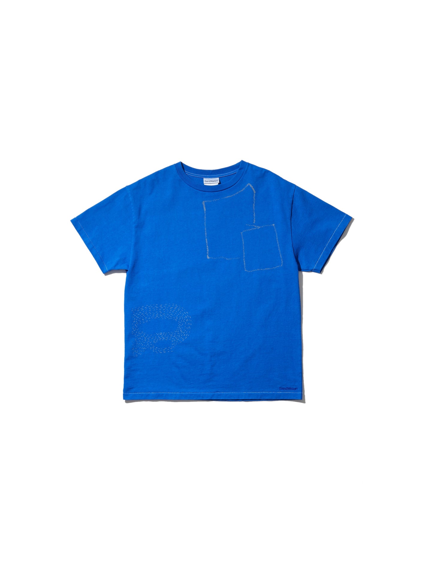 CREW NECK TEE 11oz C.JERSEY / SASHIKO