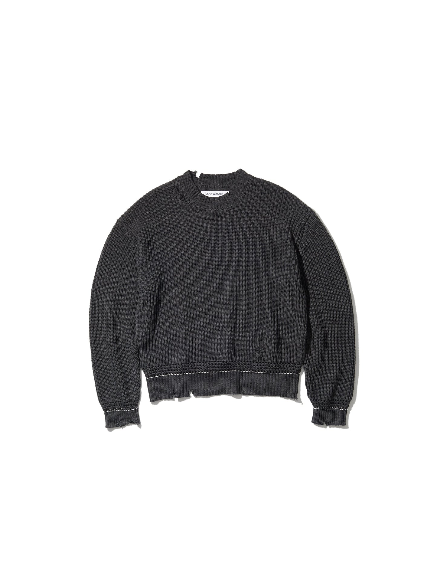 ORGANIZED CREW NECK SWEATER / C ,A YARN