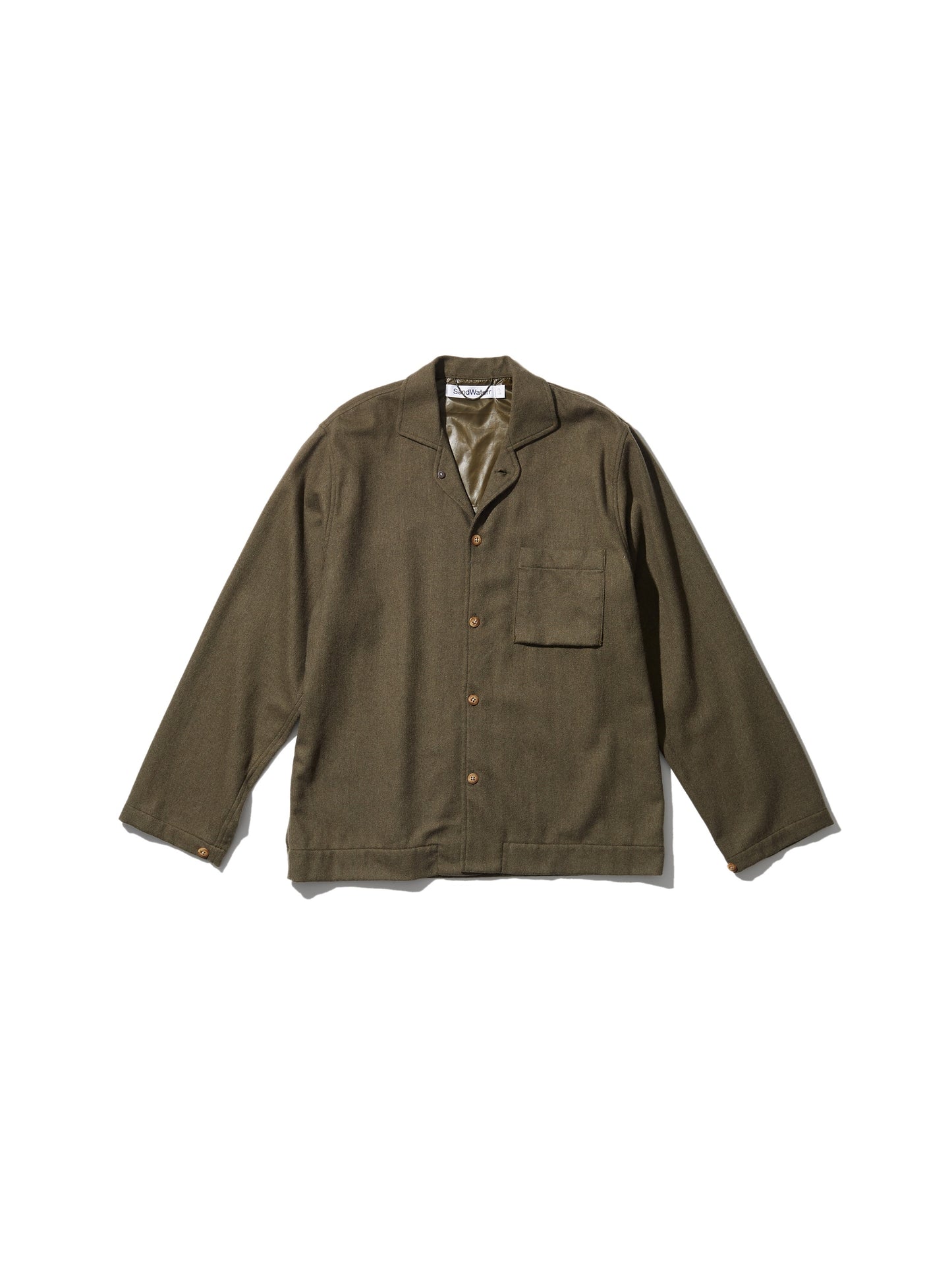 RESEARCHED PAJAMA SHIRT / ECO WOOL
