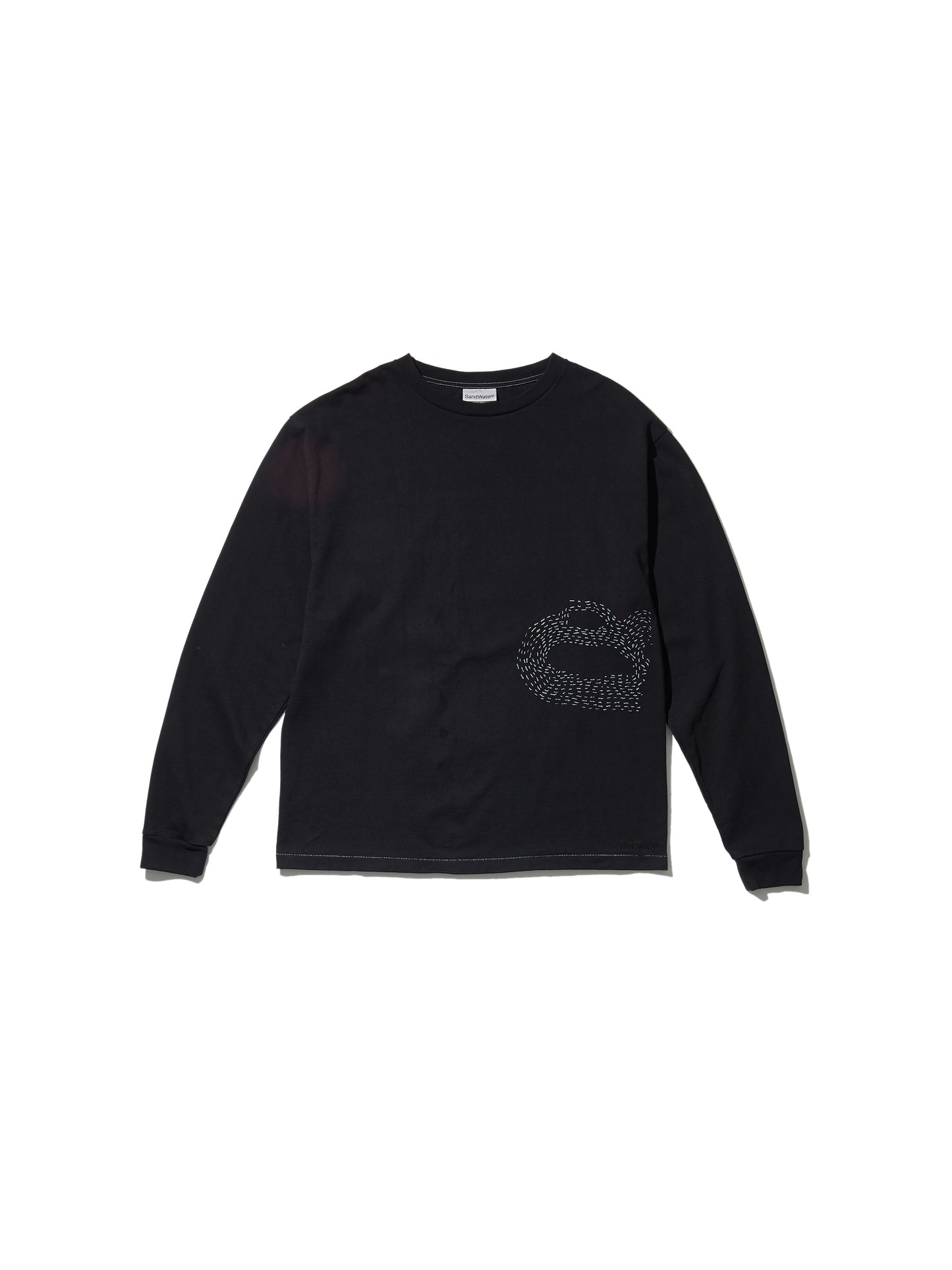 CREW NECK LSTEE11oz C.JERSEY / SASHIKO