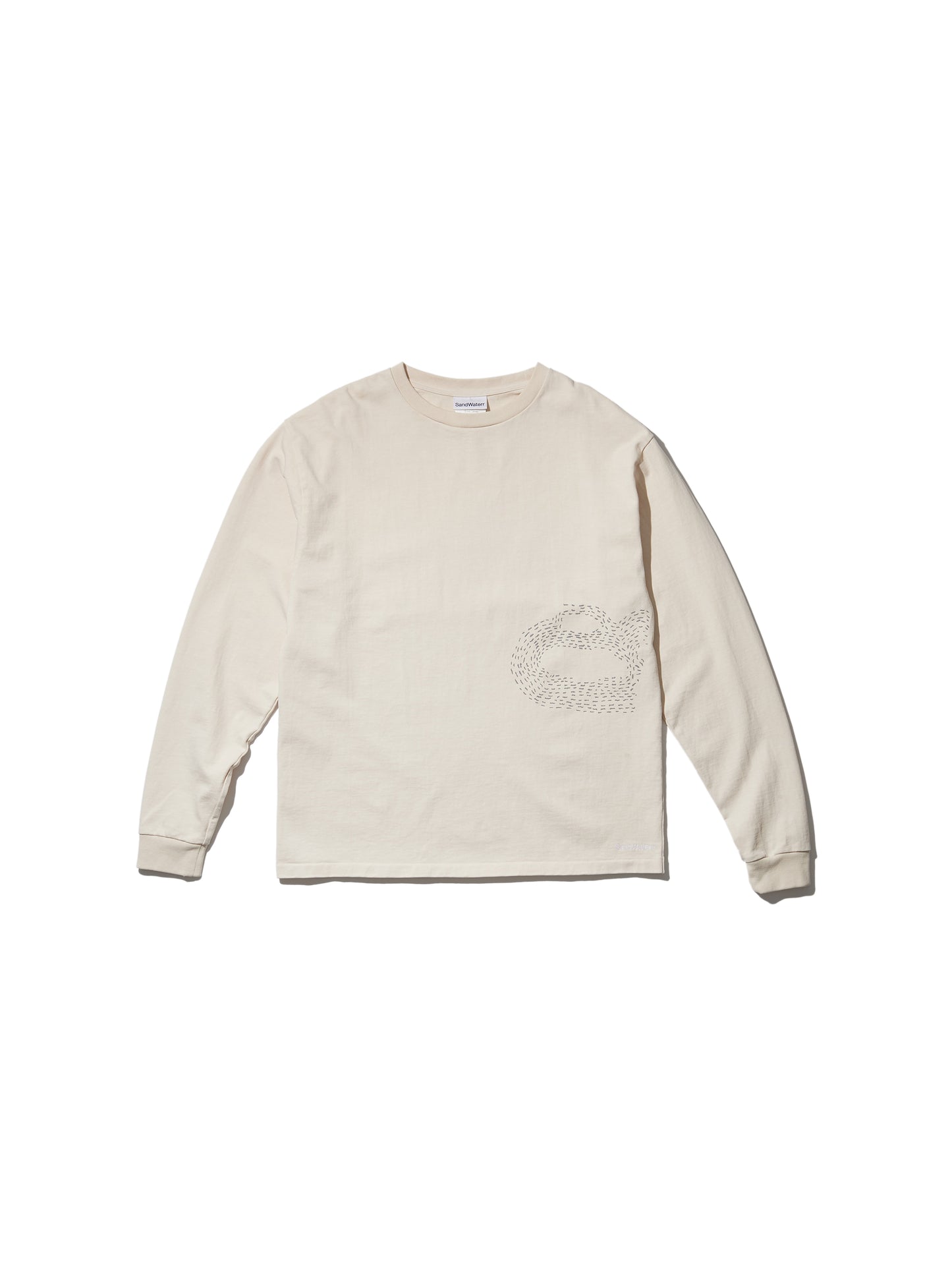 CREW NECK LSTEE11oz C.JERSEY / SASHIKO