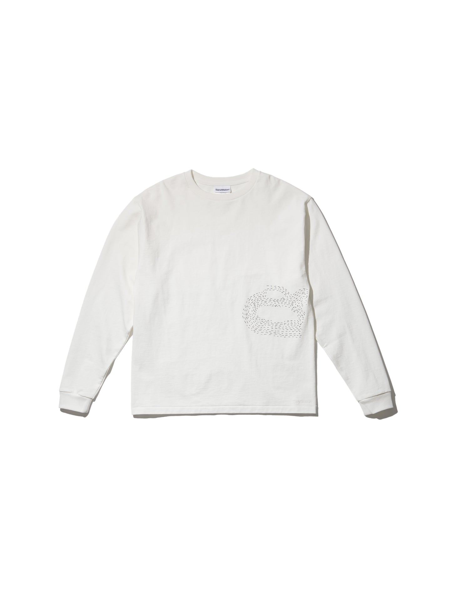 CREW NECK LSTEE11oz C.JERSEY / SASHIKO