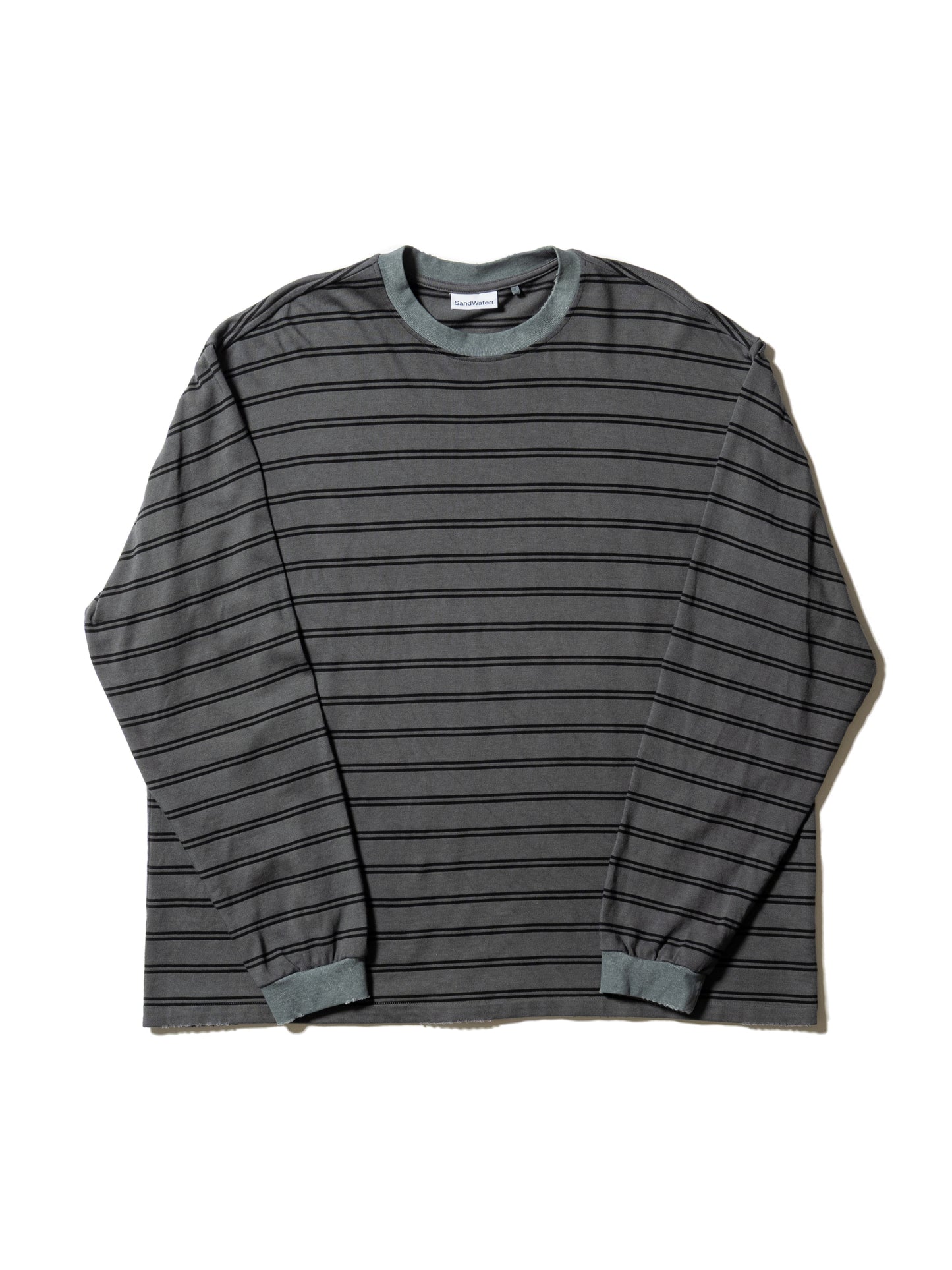 RESEARCHED TEE LS / COTTON BORDER JERSEY