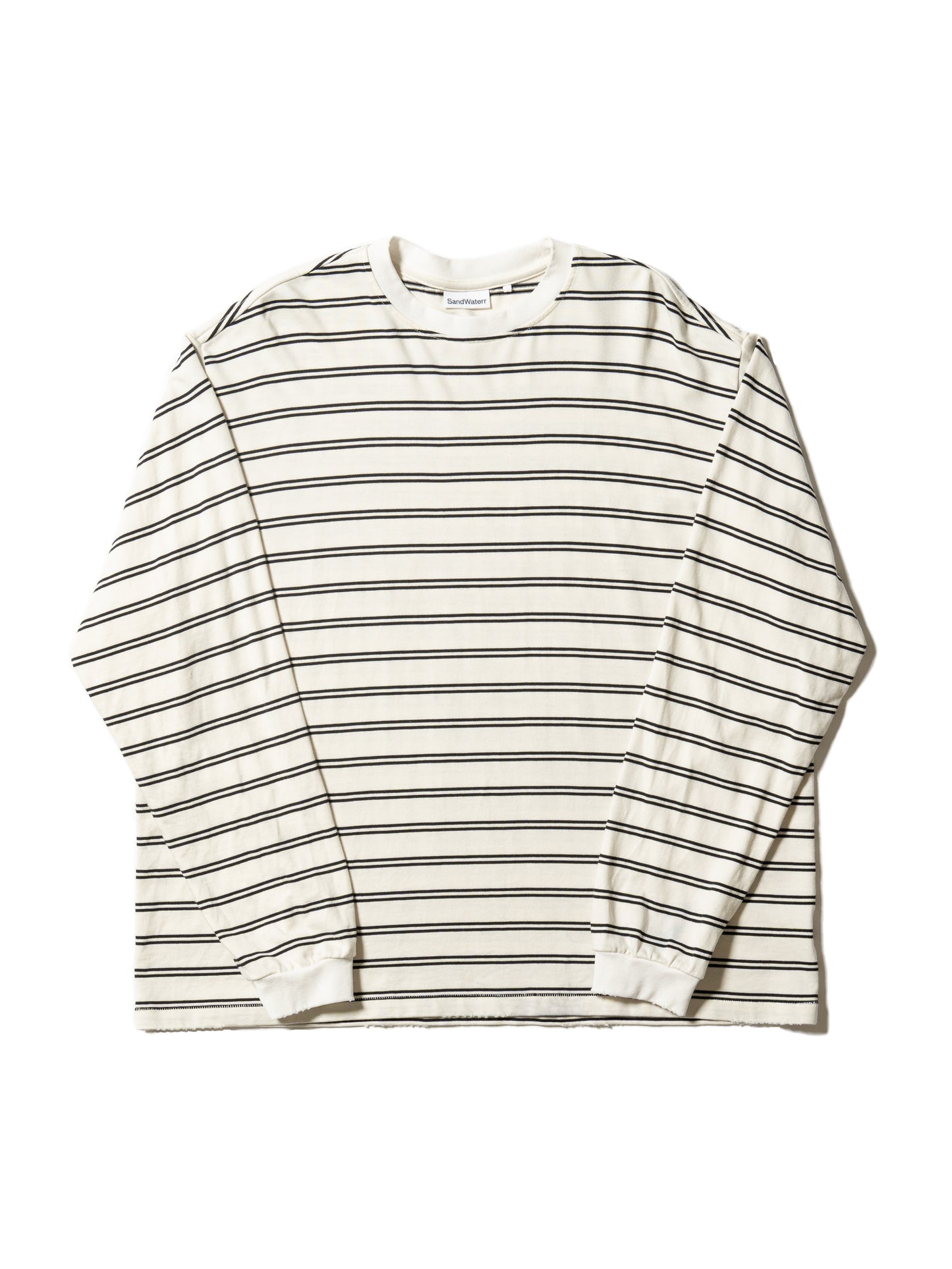 RESEARCHED TEE LS / COTTON BORDER JERSEY