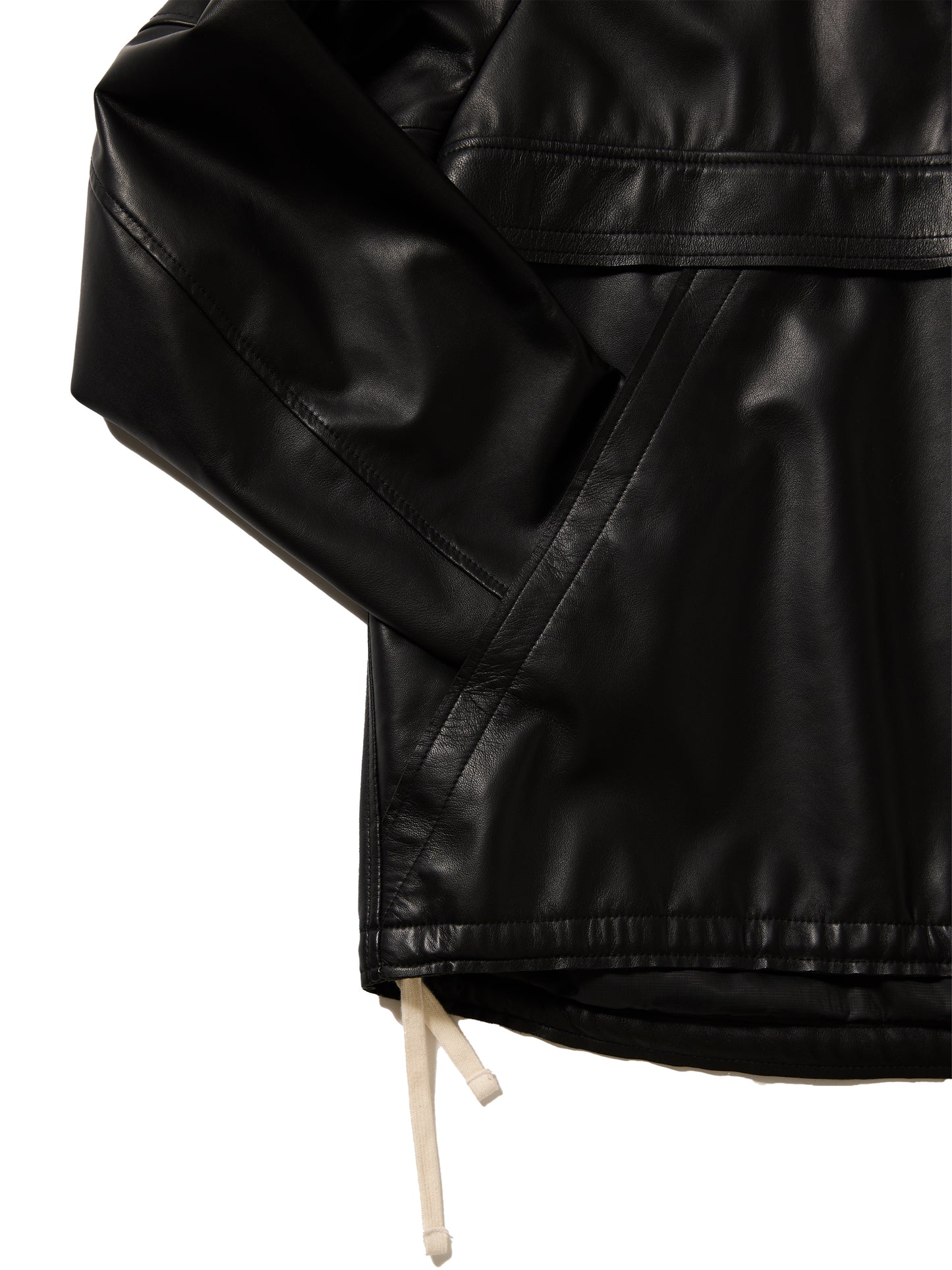 【BLACK FRIDAY 40%OFF】ORGANIZED HOODED PULLOVER / SHEEP LEATHER × CCU