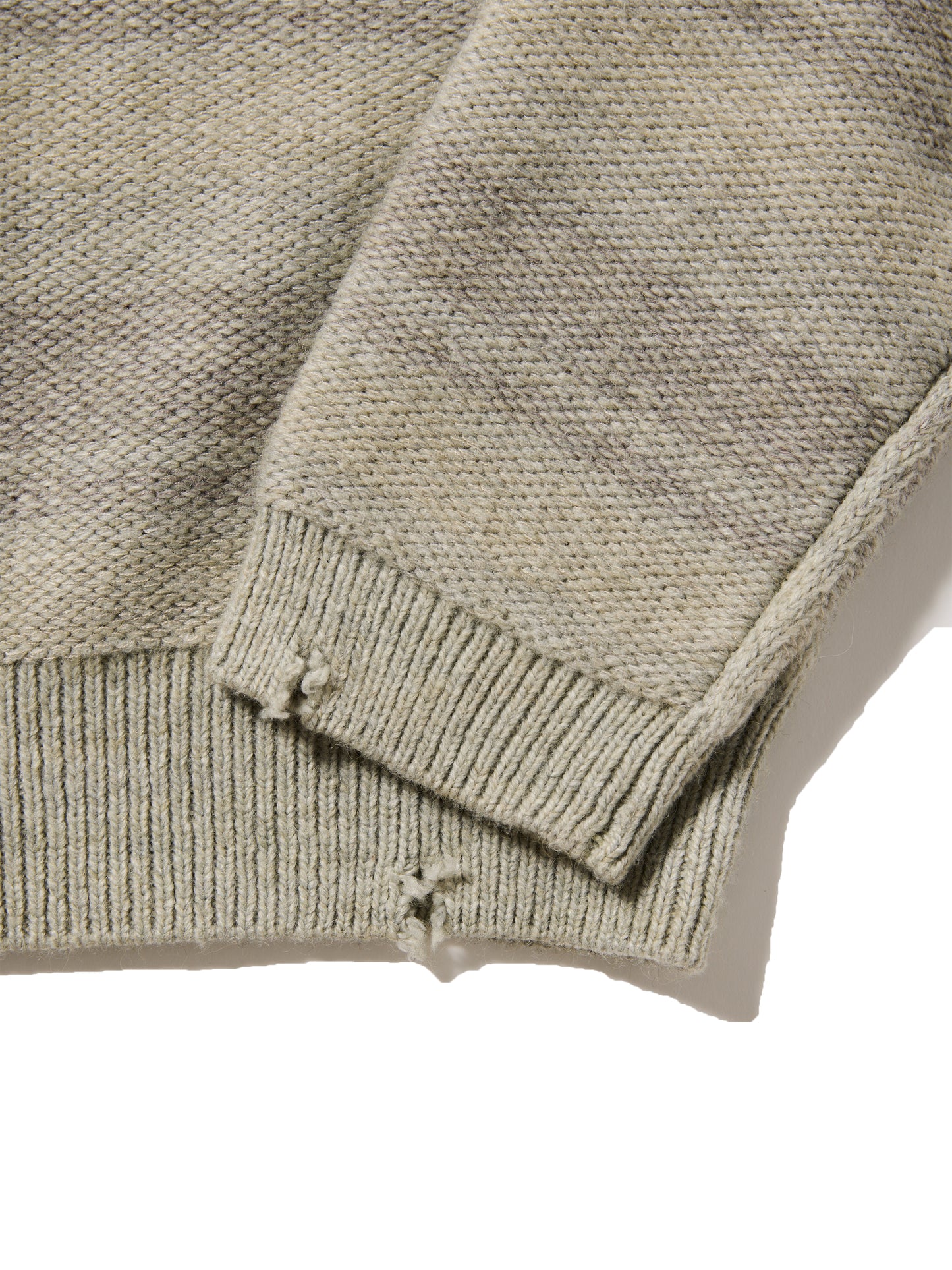 【BLACK FRIDAY 40%OFF】ORGANIZED BORDER SWEATER/A/W MIX YARN