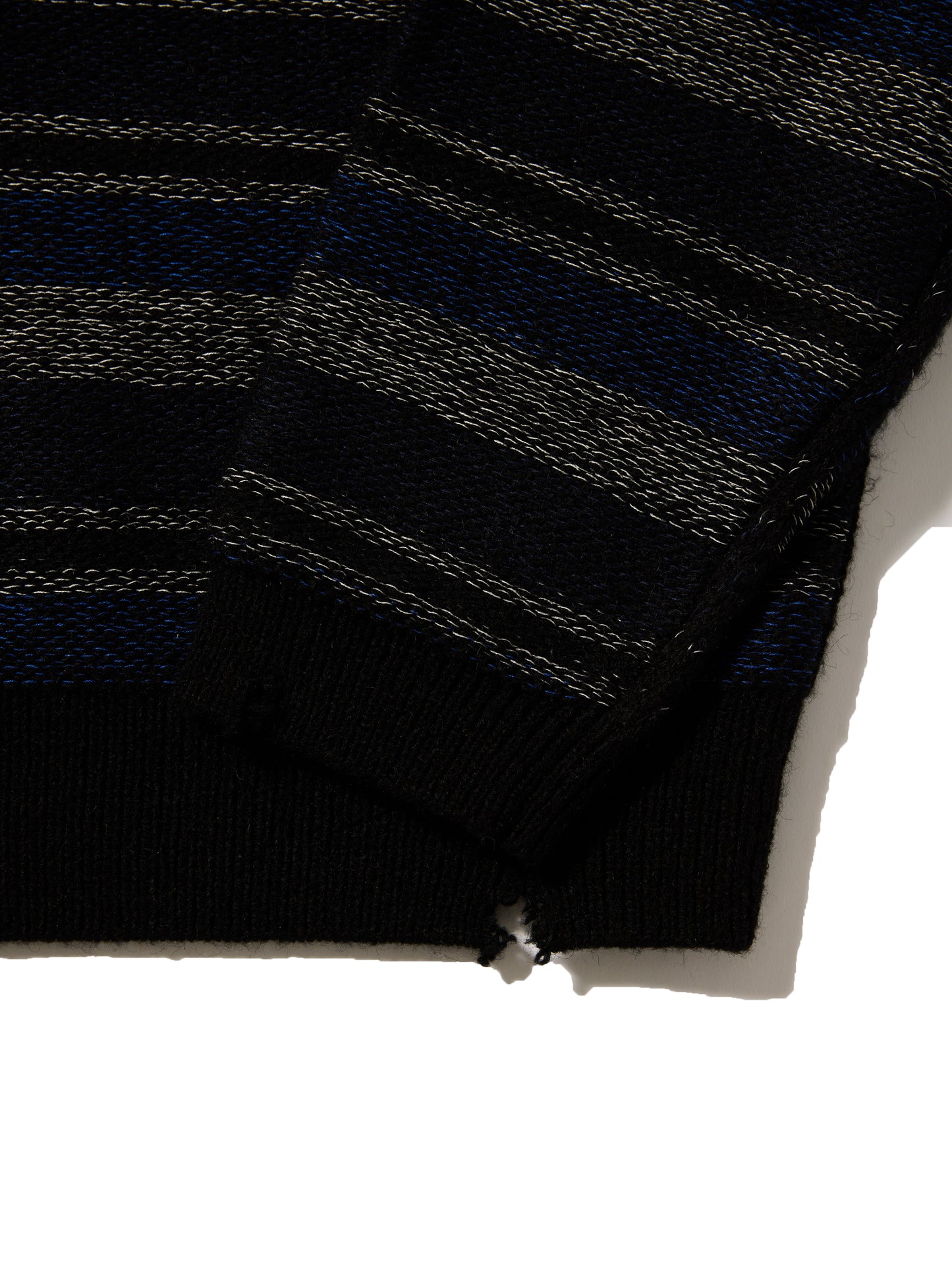 【BLACK FRIDAY 40%OFF】ORGANIZED V NECK BORDER SWEATER/A/W MIX YARN