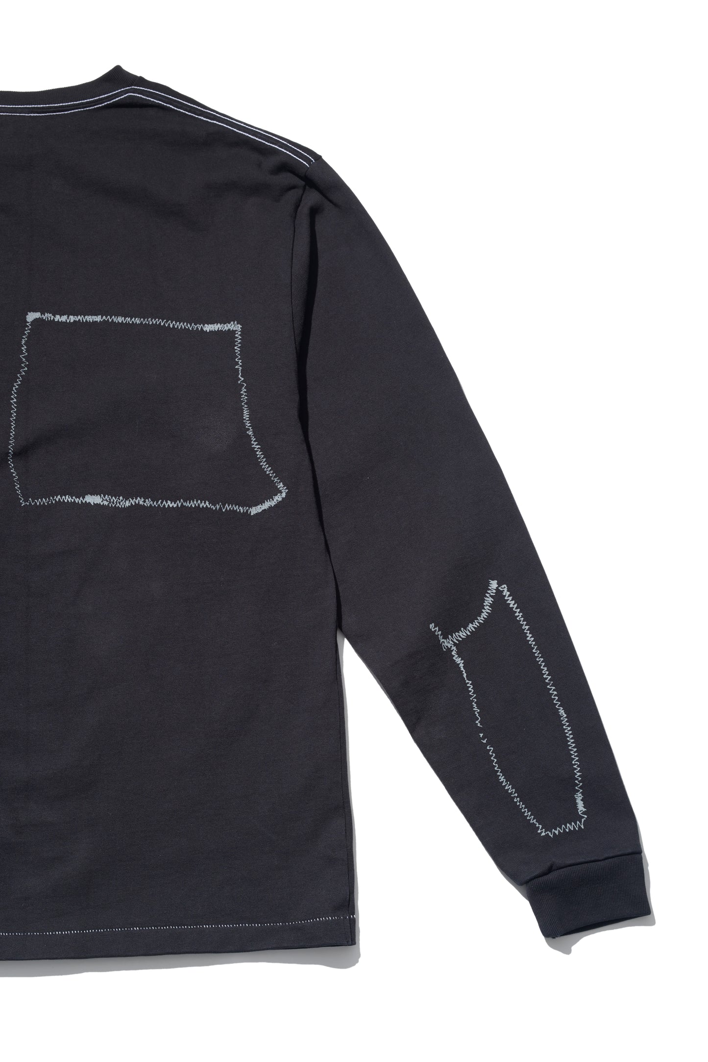 CREW NECK LSTEE11oz C.JERSEY / SASHIKO