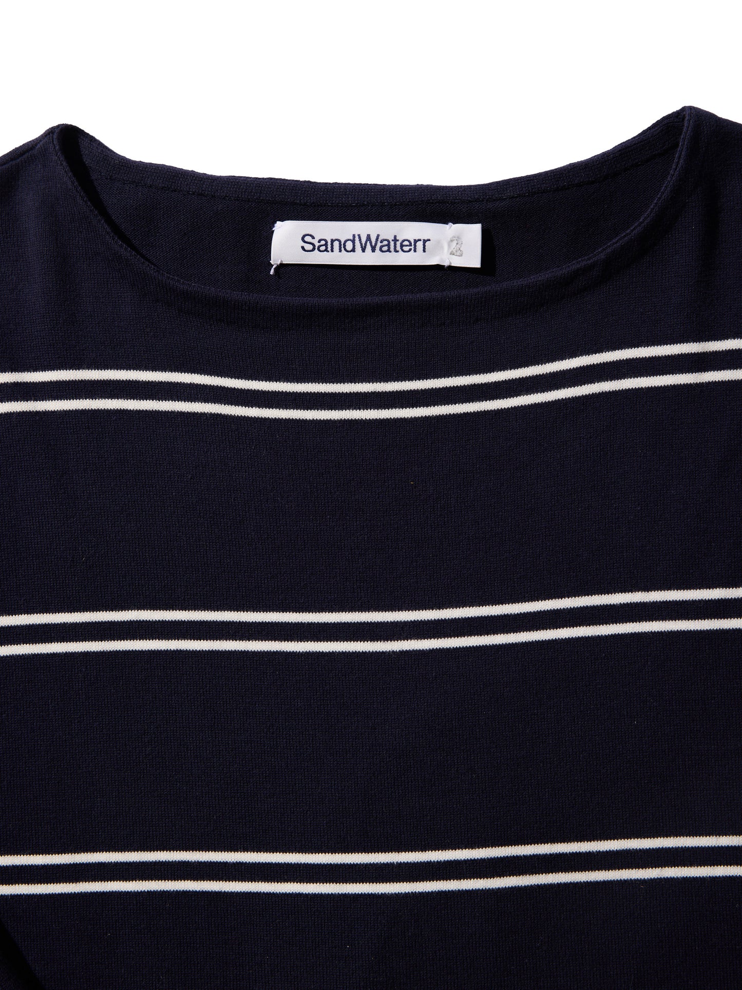 ORGANIZED BORDER SWEATER /COTTON YARN