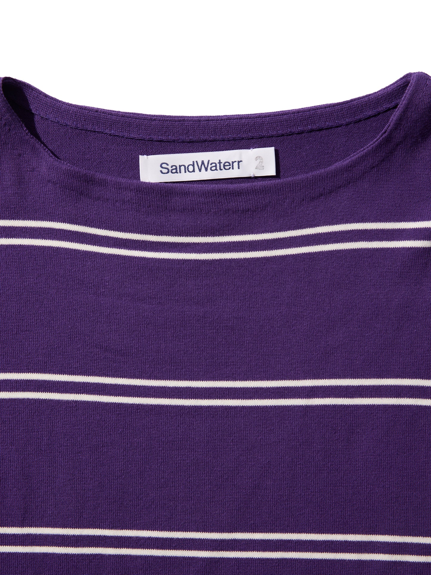 ORGANIZED BORDER SWEATER /COTTON YARN