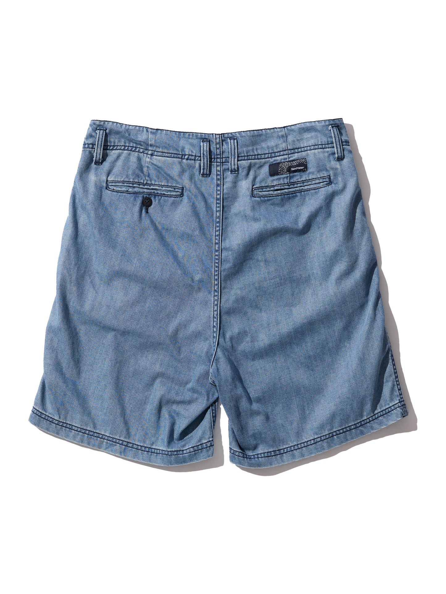 RESEARCHED TUCK SHORTS / COTTON 8.5 oz DENIM