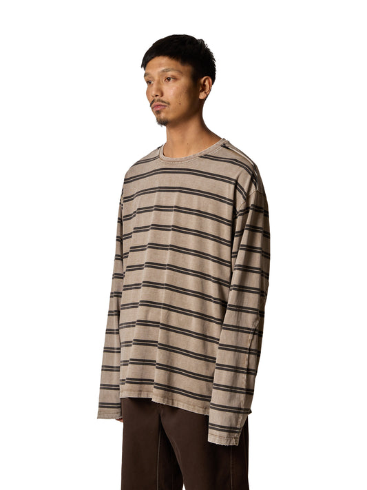 RESEARCHED TEE LS / COTTON BORDER JERSEY