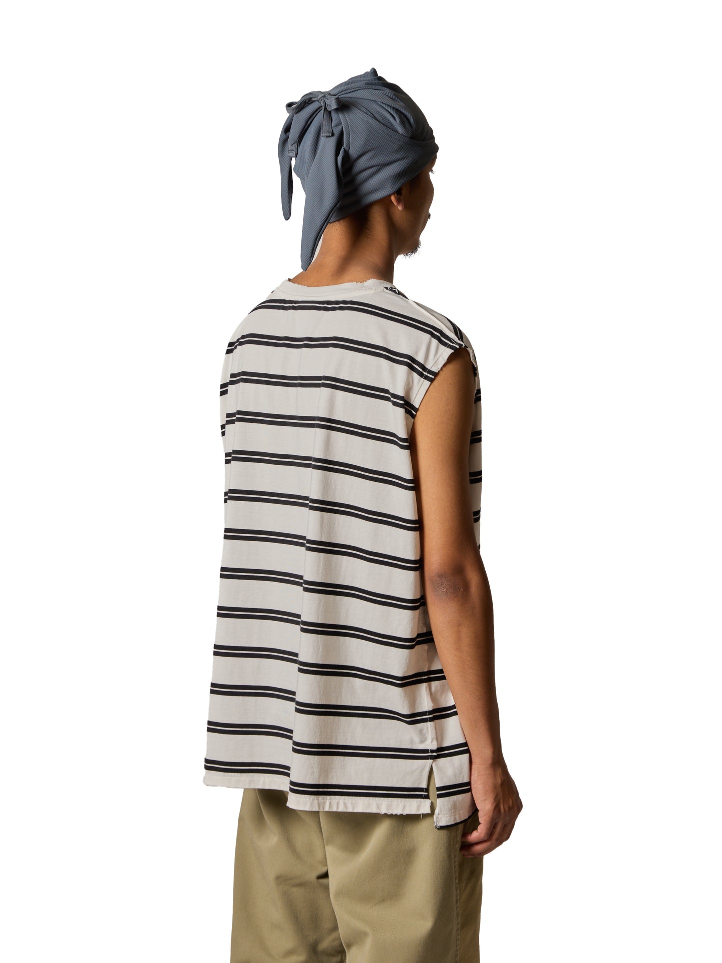 RESEARCHED TEE NS / COTTON BORDER JERSEY