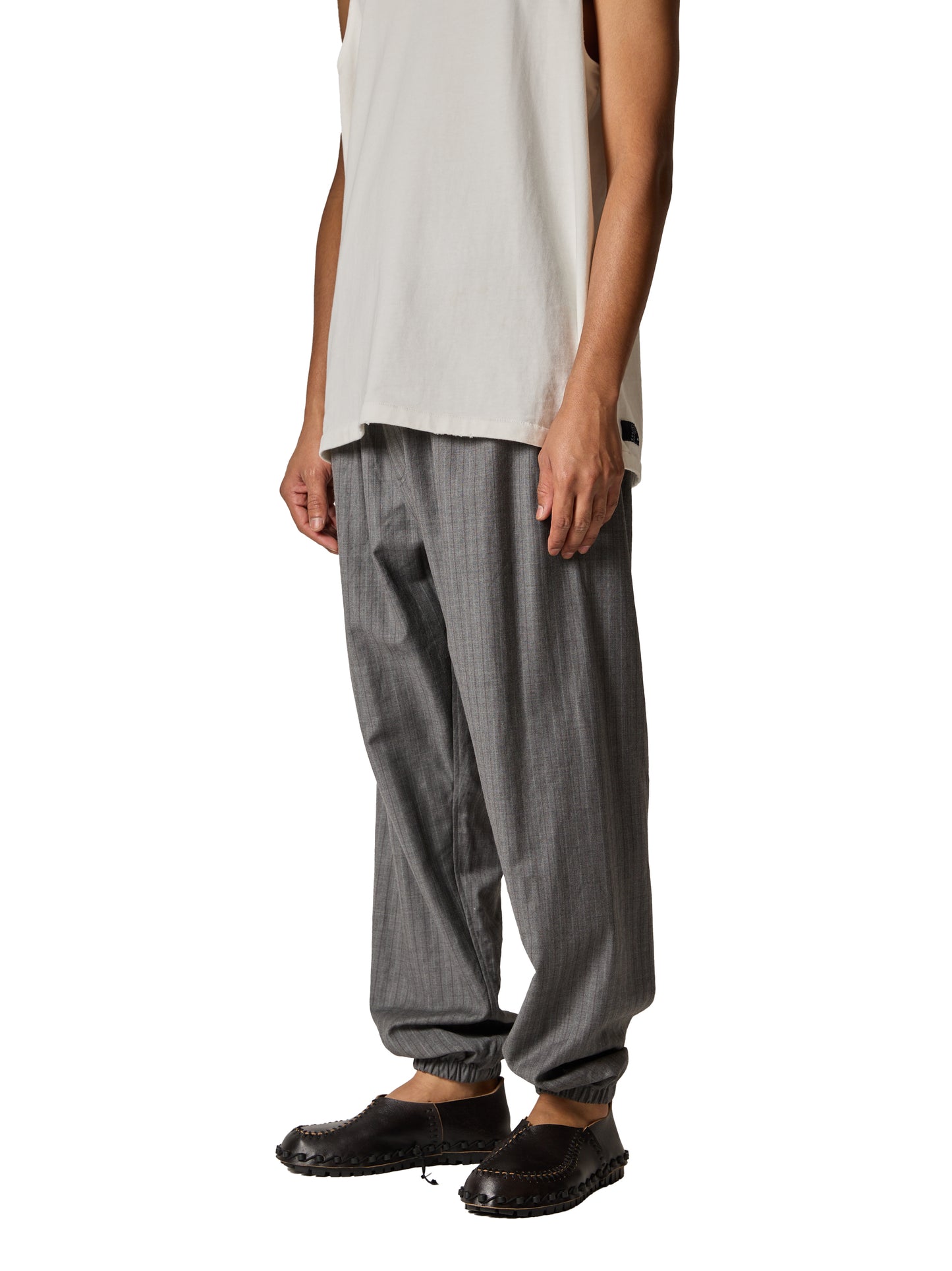 RESEARCHED EASY PANTS / SUMMER WOOL SATIN