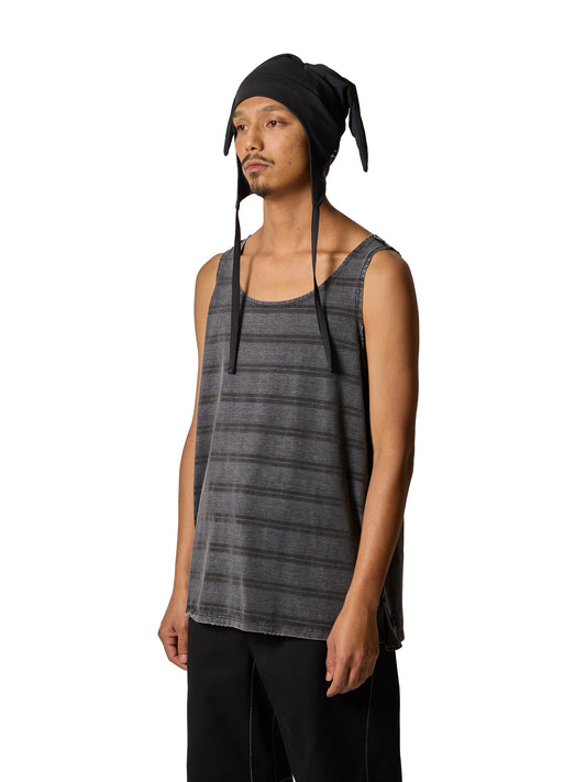 RESEARCHED TANKTOP / COTTON BORDER JERSEY