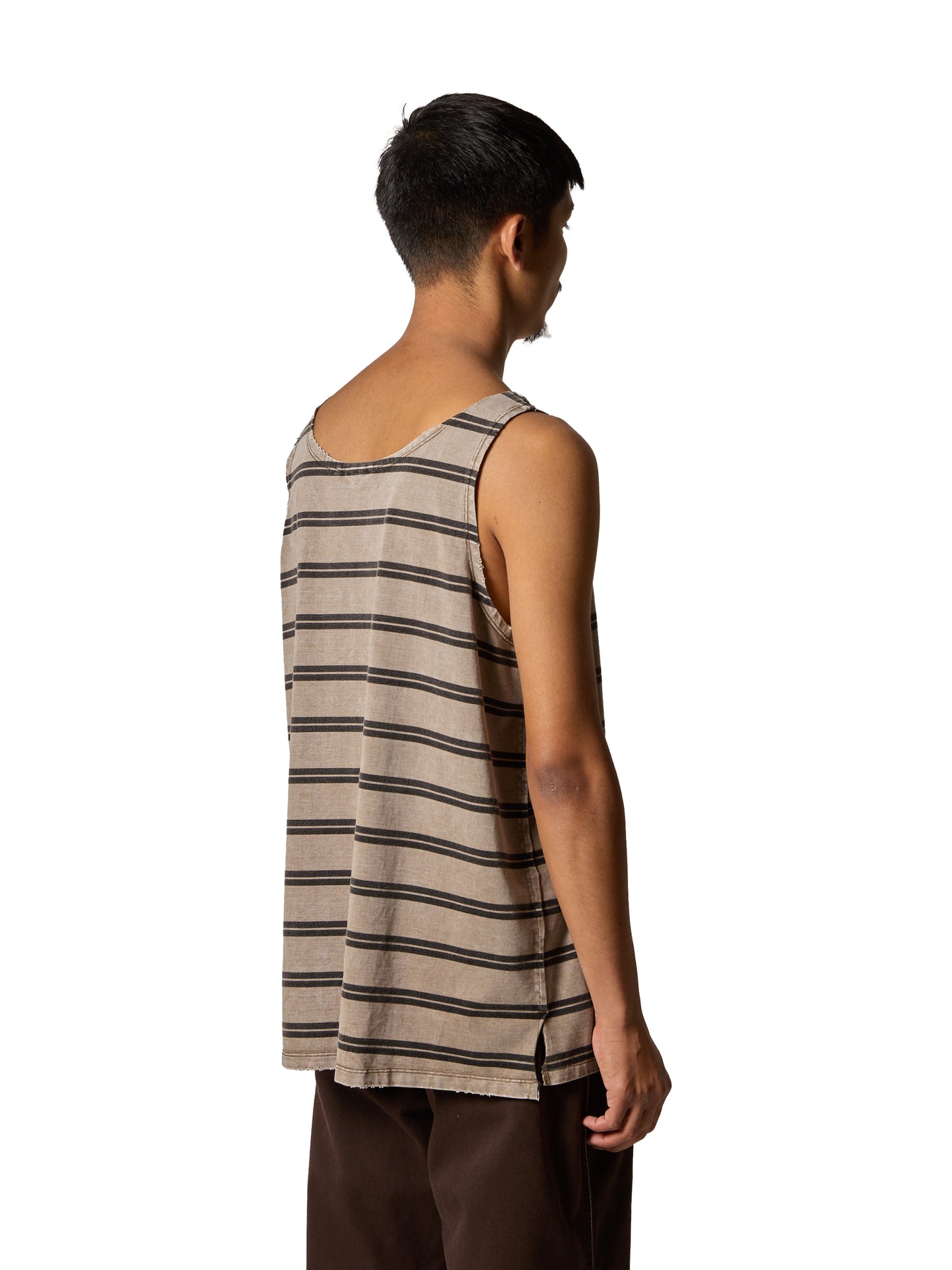 RESEARCHED TANKTOP / COTTON BORDER JERSEY