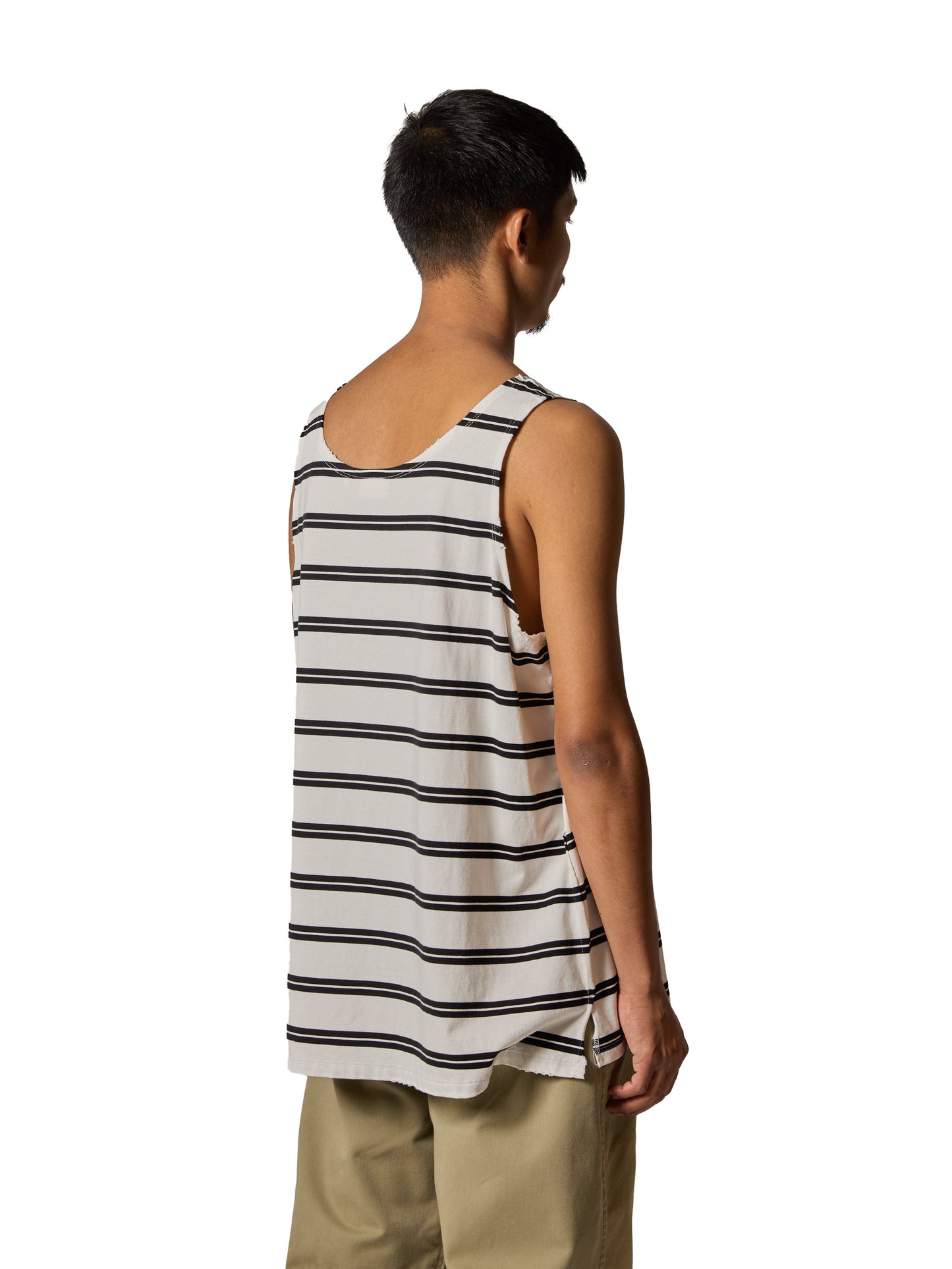 RESEARCHED TANKTOP / COTTON BORDER JERSEY