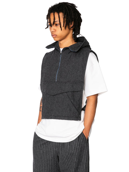 RESEARCHED ANORACK VEST/ ECO WOOL