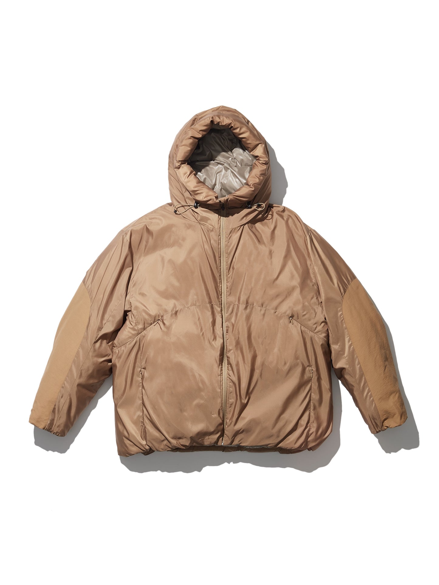 ORGANIZED HOODED PUFF BLOUSON/ PE.ECO RIPSTOP / SORONA DUPONT