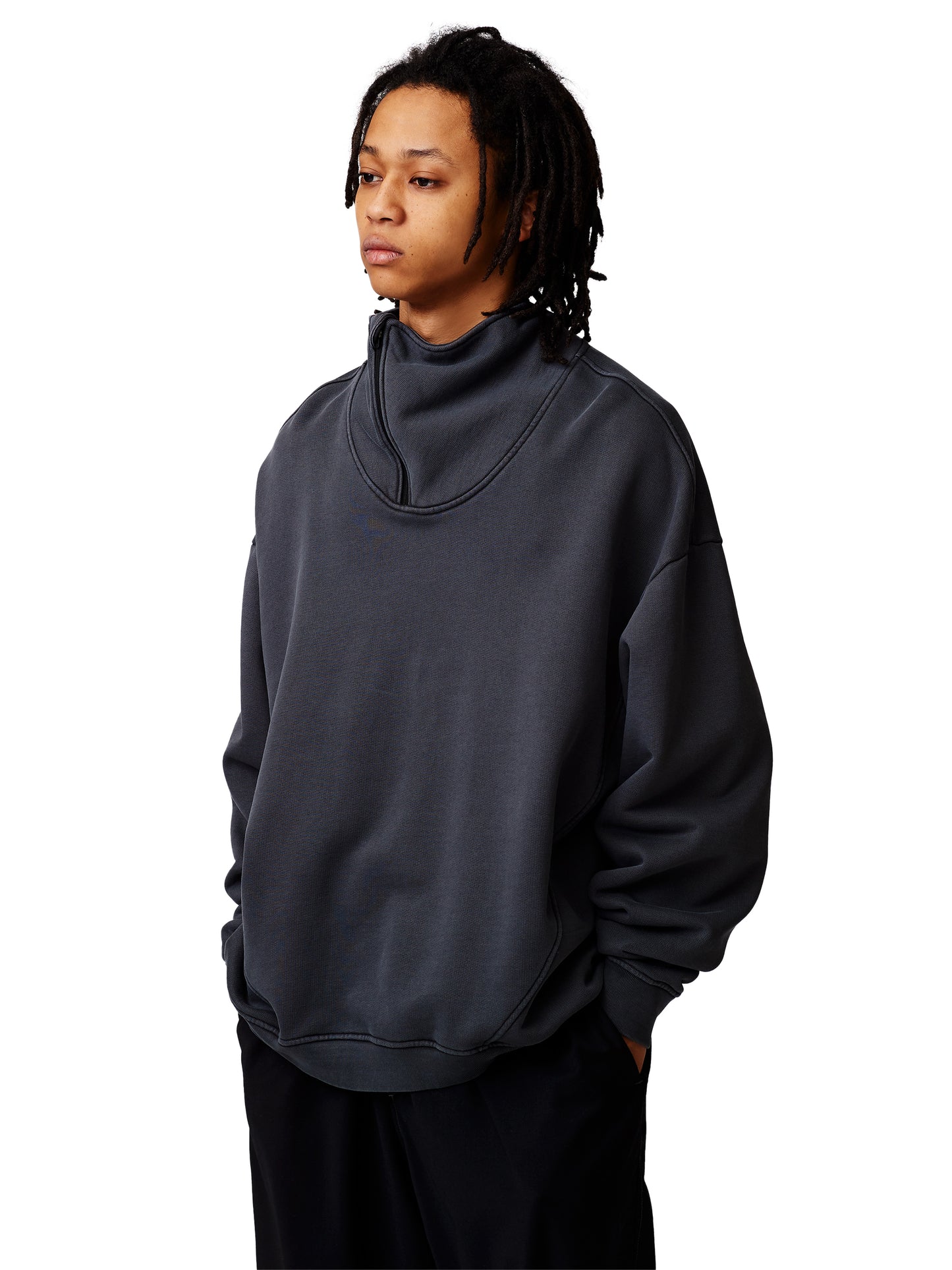 【ARCHIVE SALE 40%OFF】RESEARCHED ZIP UP PULLOVER/ 16oz C.FLEECE