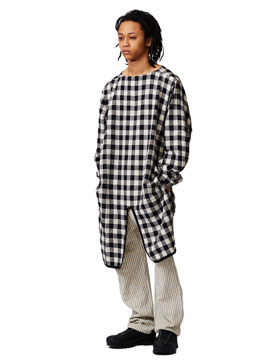 RESEARCHED PULLOVER LONG SHIRT/ INDIA COTTON/LINEN