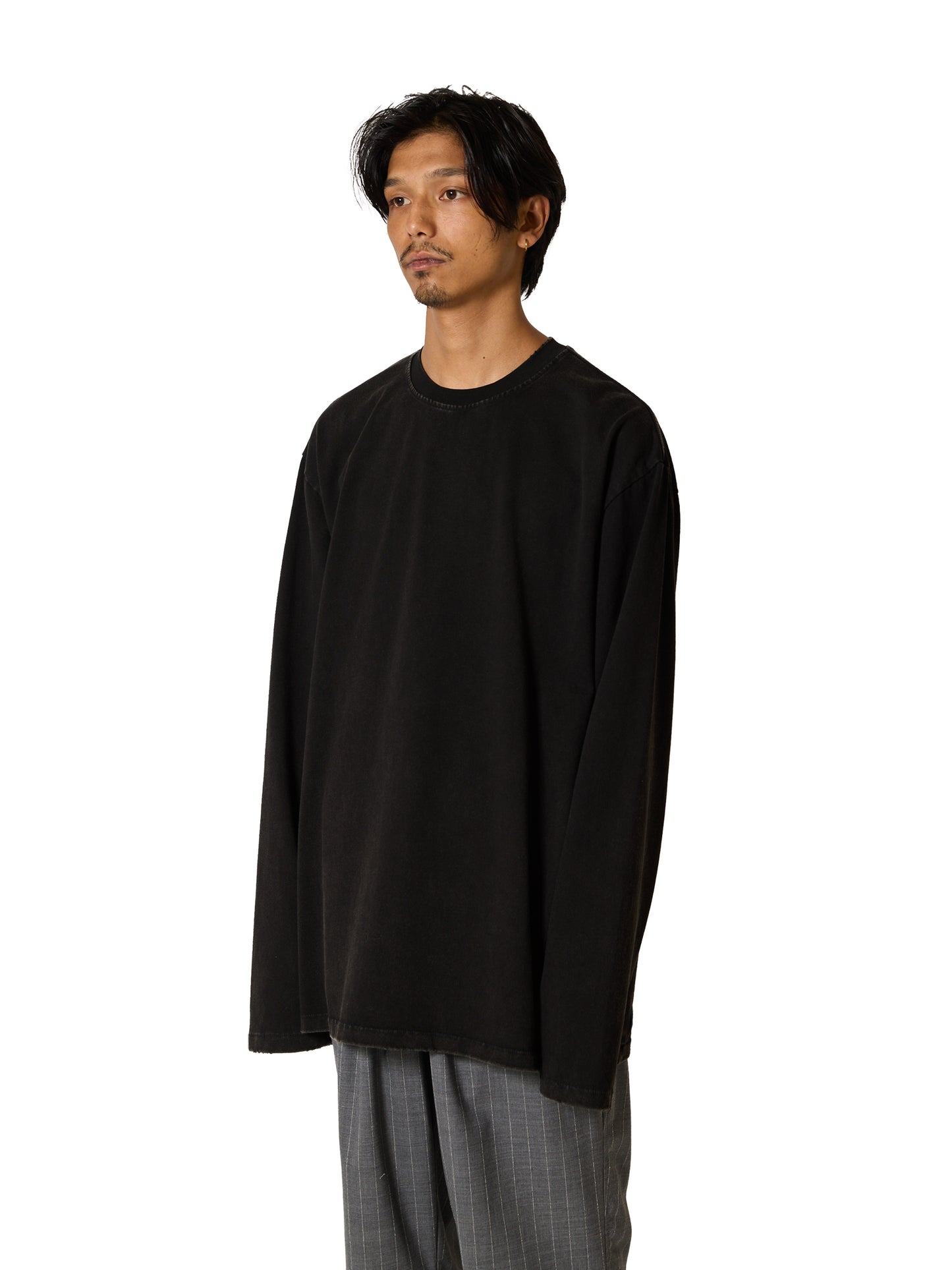 ORGANIZED BAGGY TEE LS / COTTON JERSEY