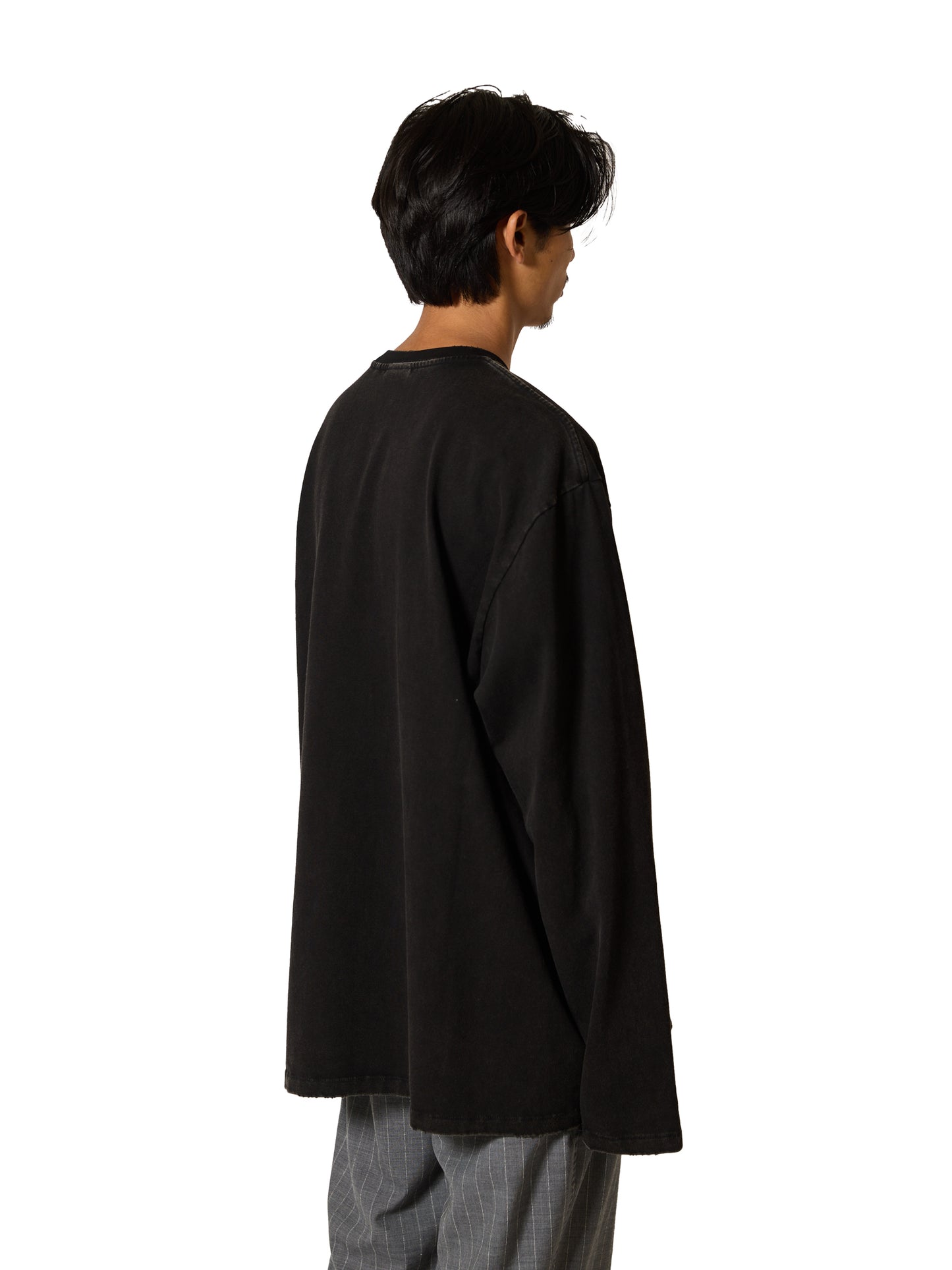 ORGANIZED BAGGY TEE LS / COTTON JERSEY