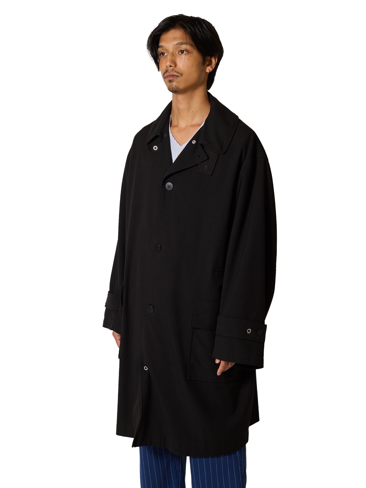RESEARCHED COAT / POLY MIX GABARDINE
