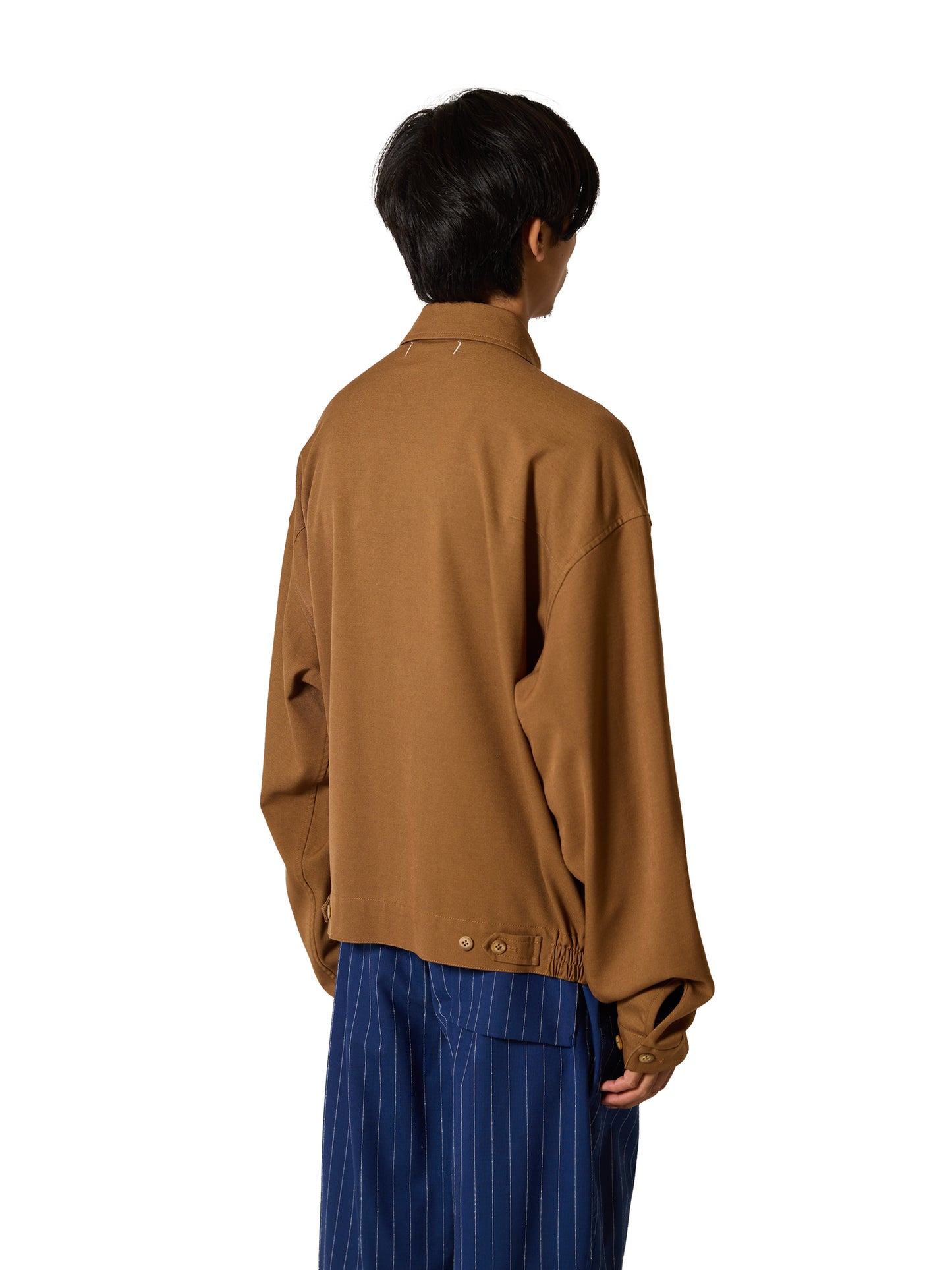 CRAFTED BLOUSON / RAYON MIX GABARDINE