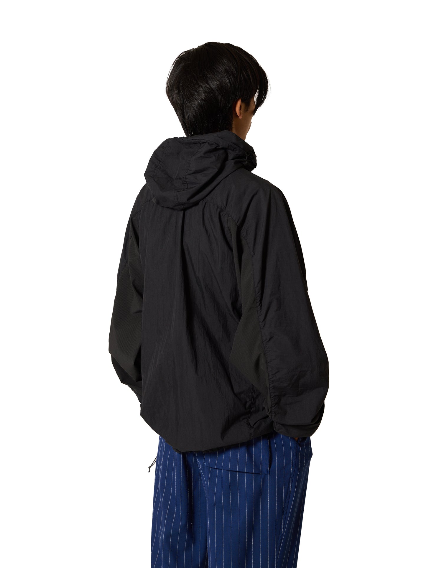 ORGANIZED HOODED PULLOVER / NYLON COTTON  MIX TAFTA