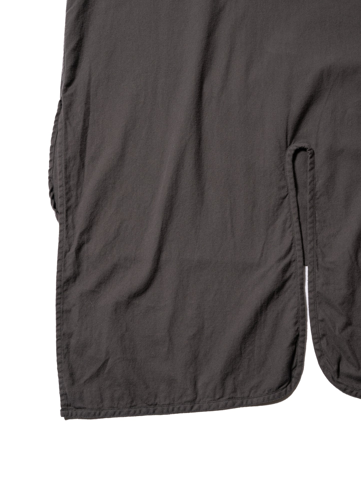 CRAFTED LONG PULLOVER / COTTON PEACH SKIN TWILL