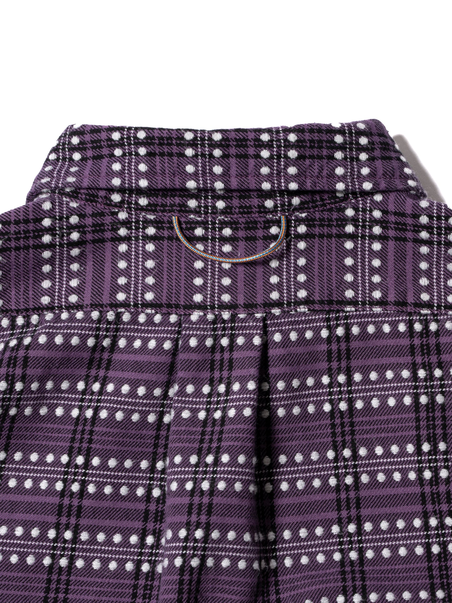 ORGANIZED B.D.SHIRT / COTTON MIX FLANNEL CHECK OVERDYED