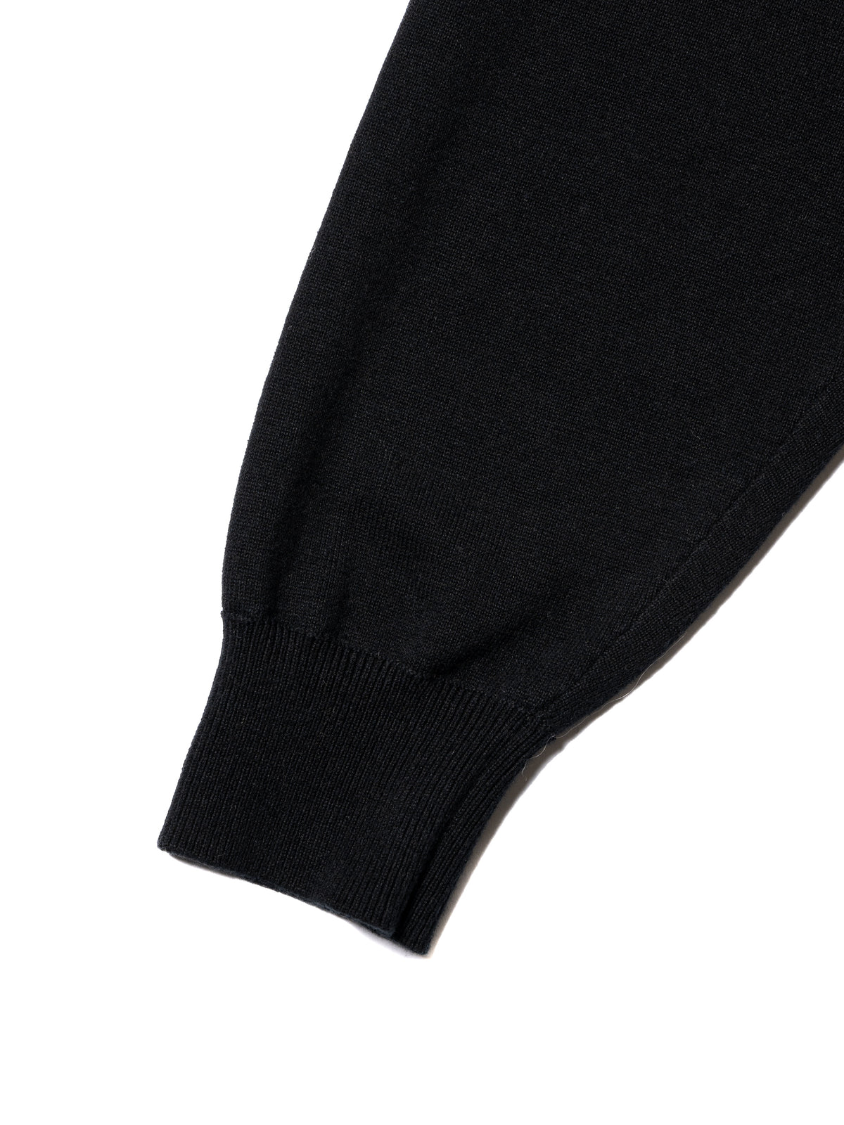 CRAFTED BORDER SWEATER  /COTTON YARN