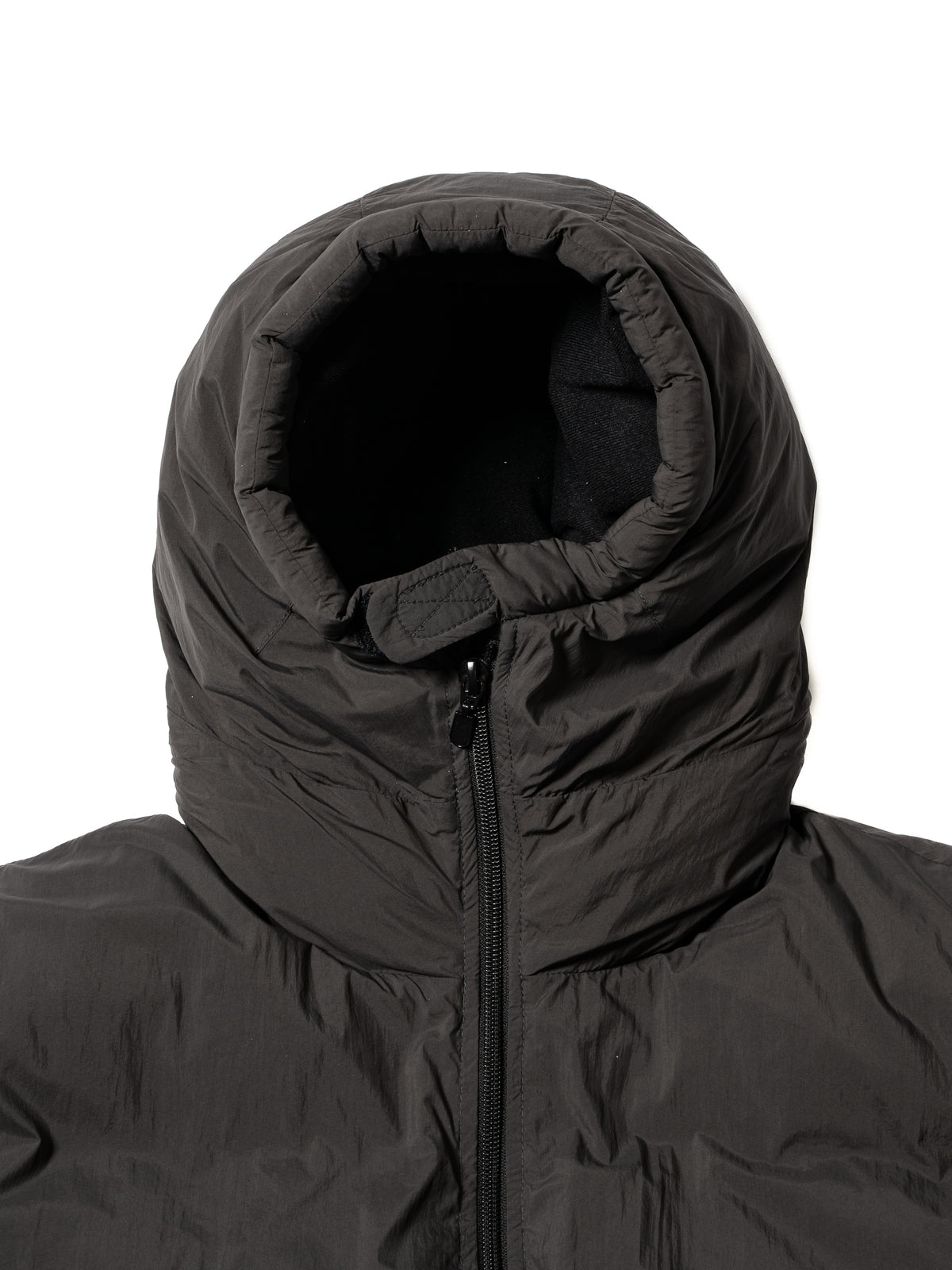 ORGANIZED HOODED PADDED BLOUSON / NYLON TAFFETA