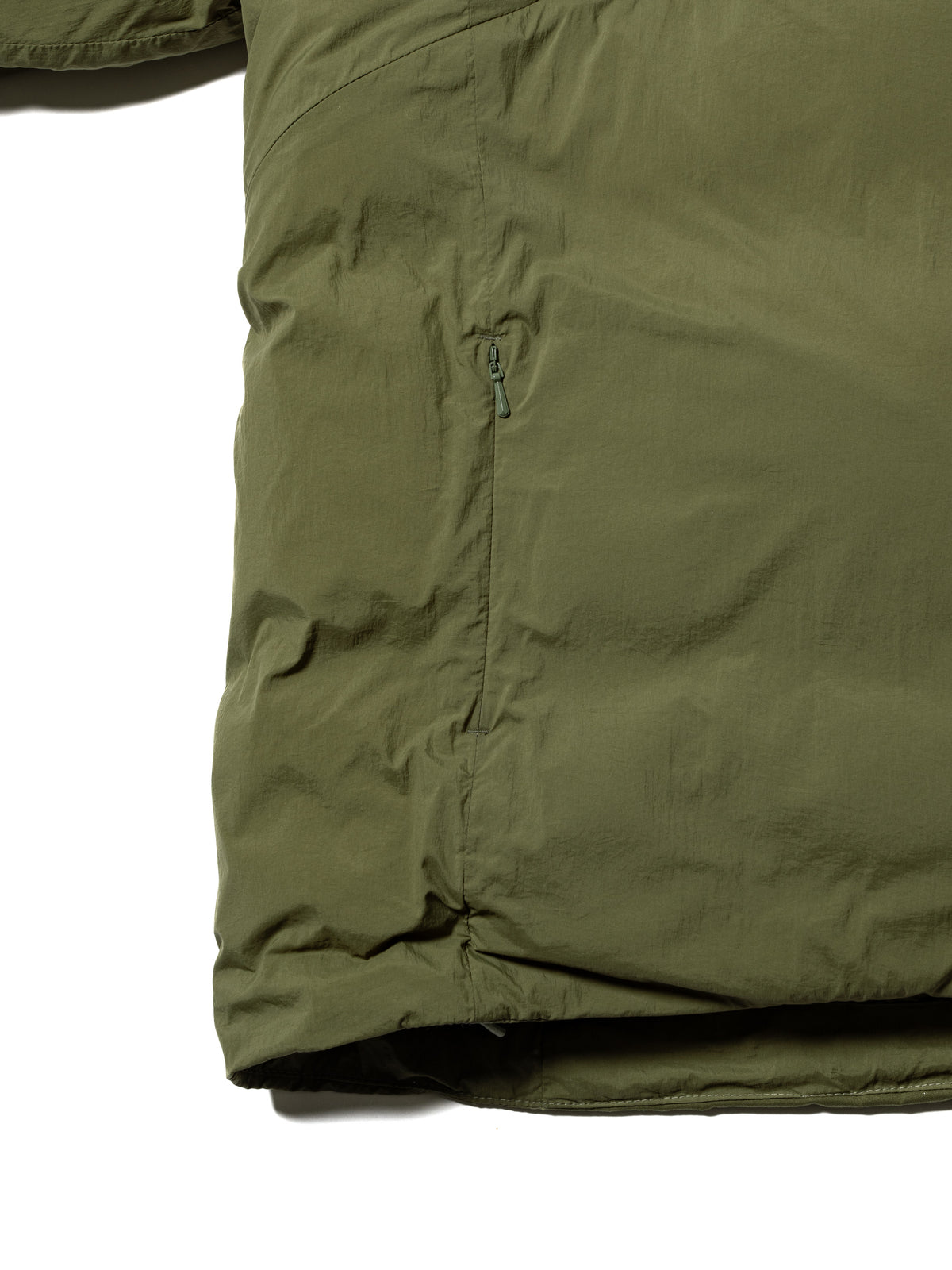 ORGANIZED HOODED PADDED BLOUSON / NYLON TAFFETA