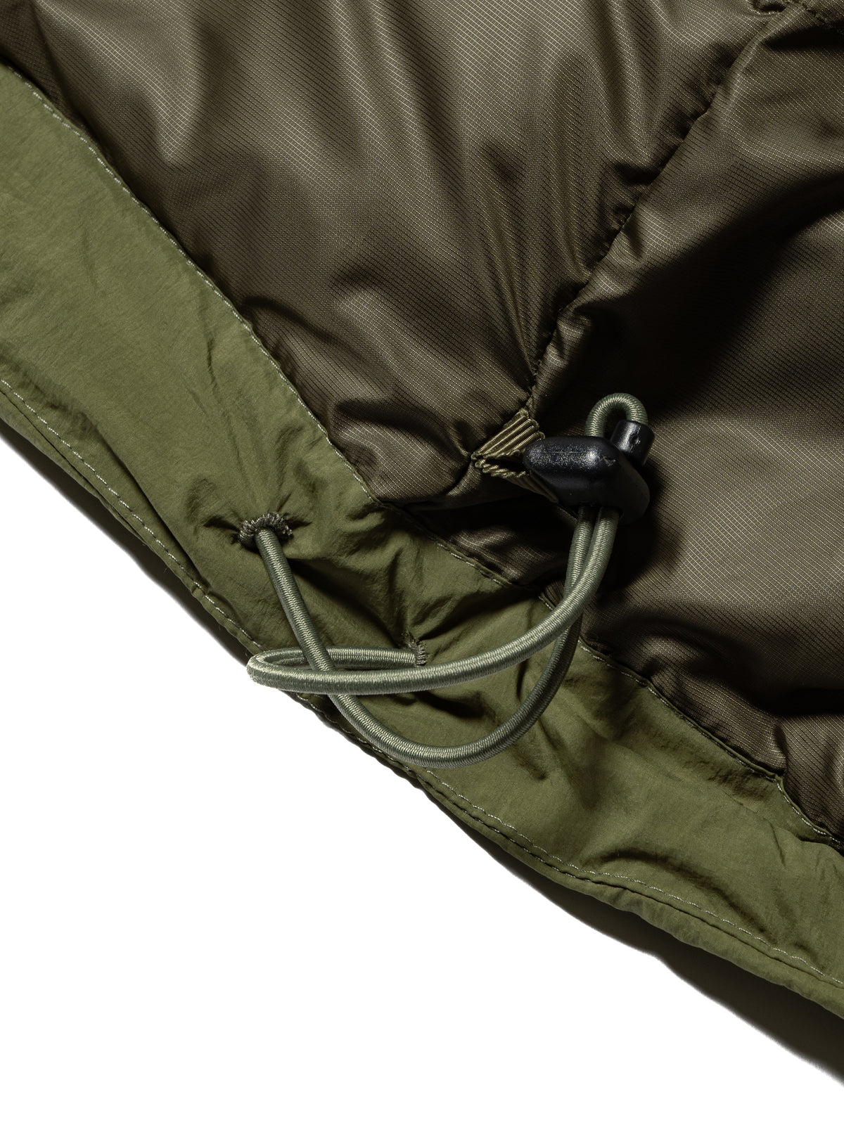 ORGANIZED HOODED PADDED BLOUSON / NYLON TAFFETA