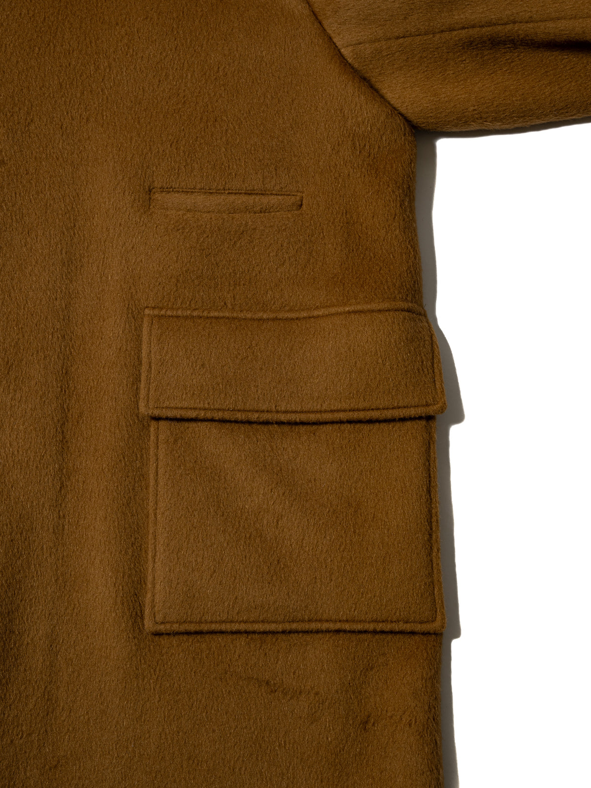 RESEARCHED CITY COAT / WOOL MIX MELTON