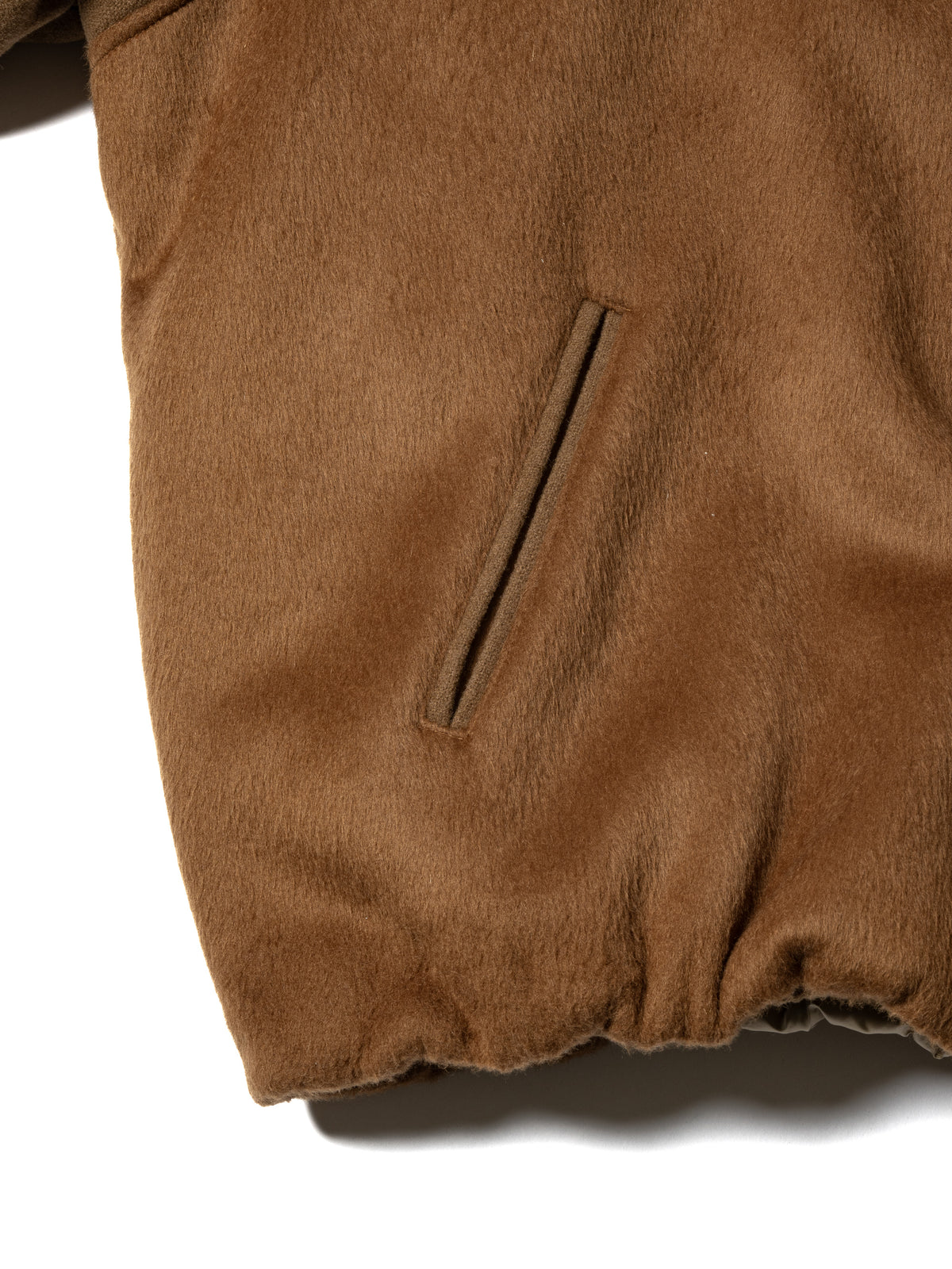 RESEARCHED PADDED BLOUSON / WOOL MIX MELTON