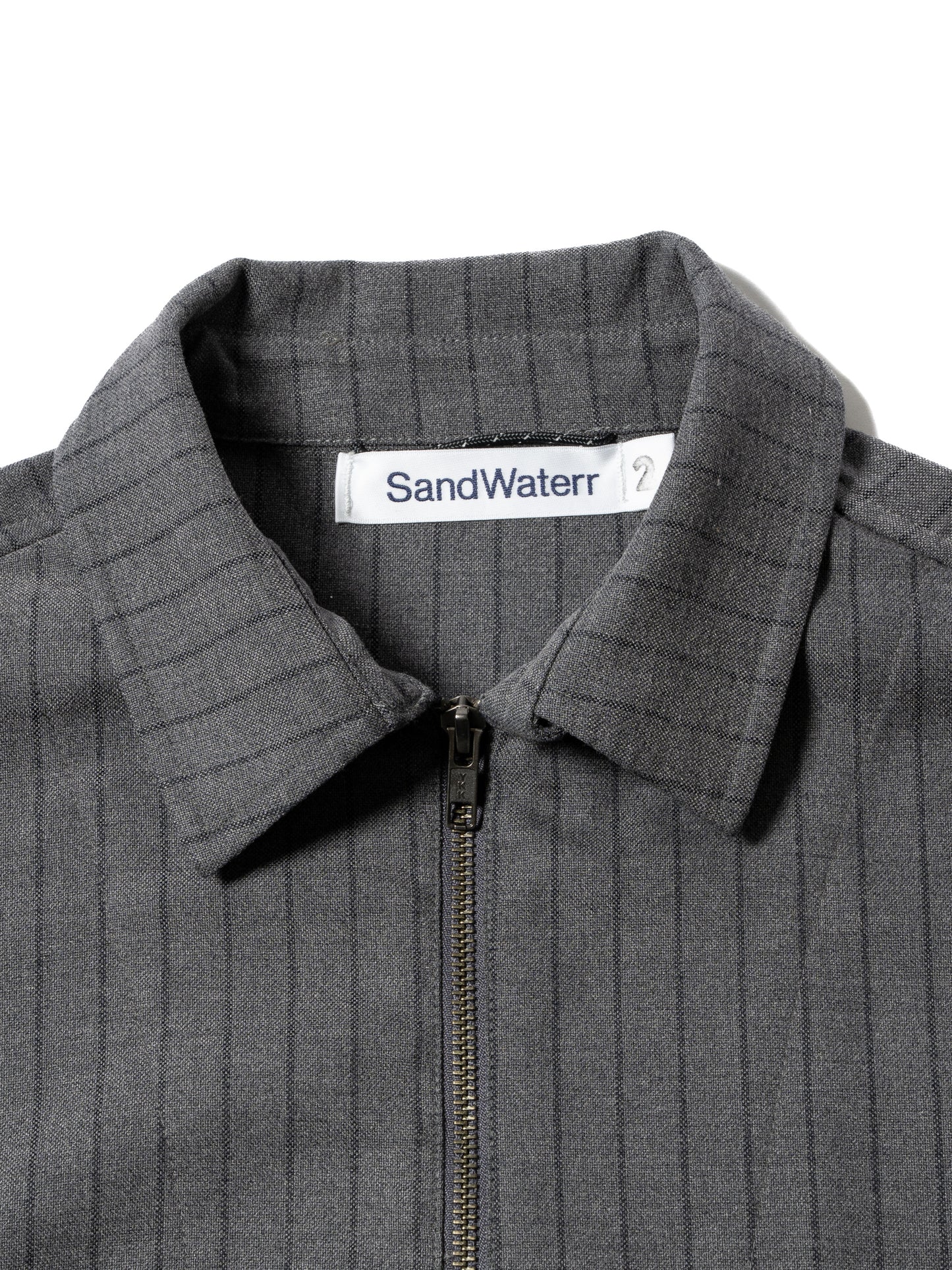 CRAFTED BLOUSON / POLY MIX TWILL STRIPE