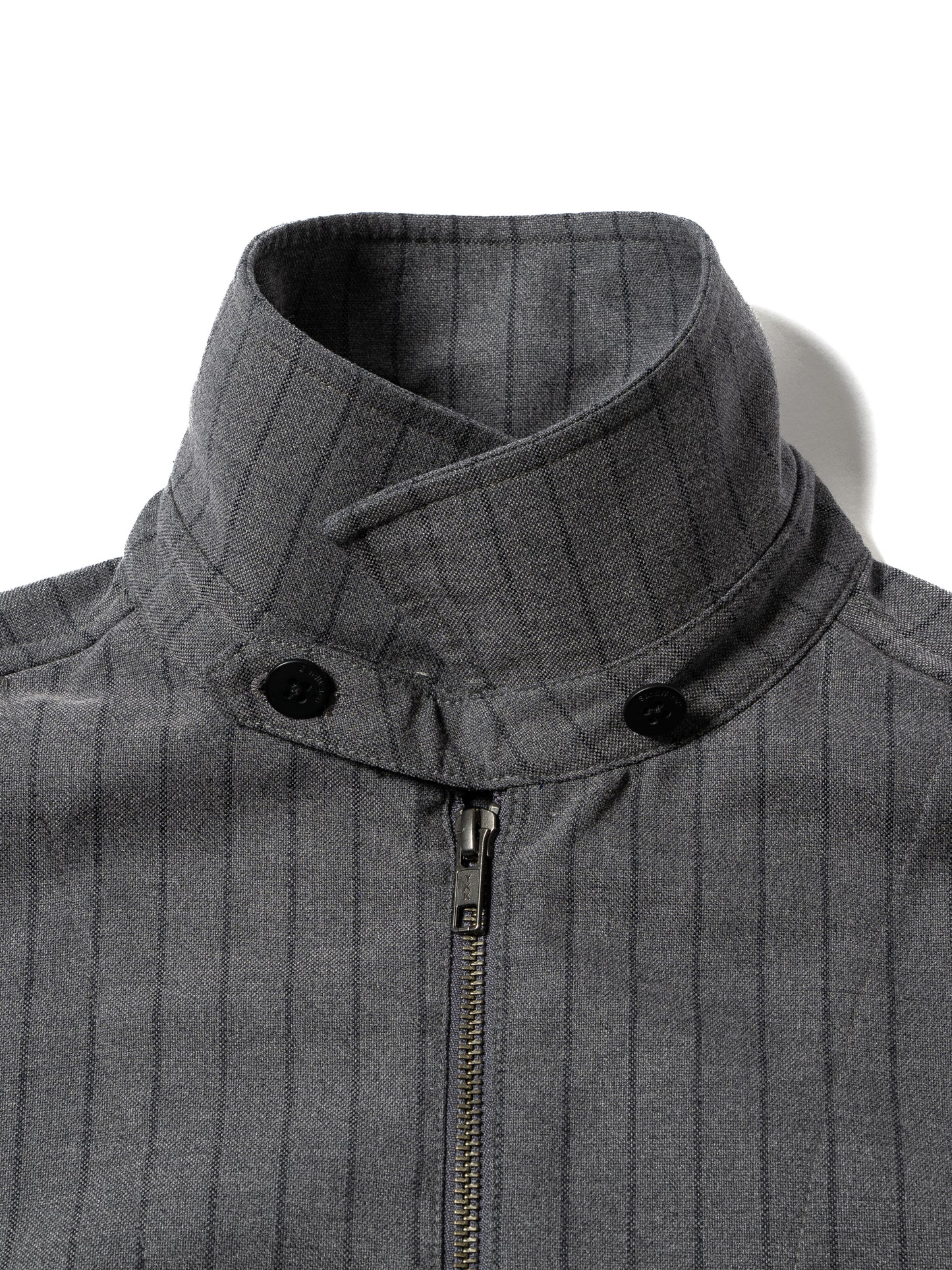 CRAFTED BLOUSON / POLY MIX TWILL STRIPE
