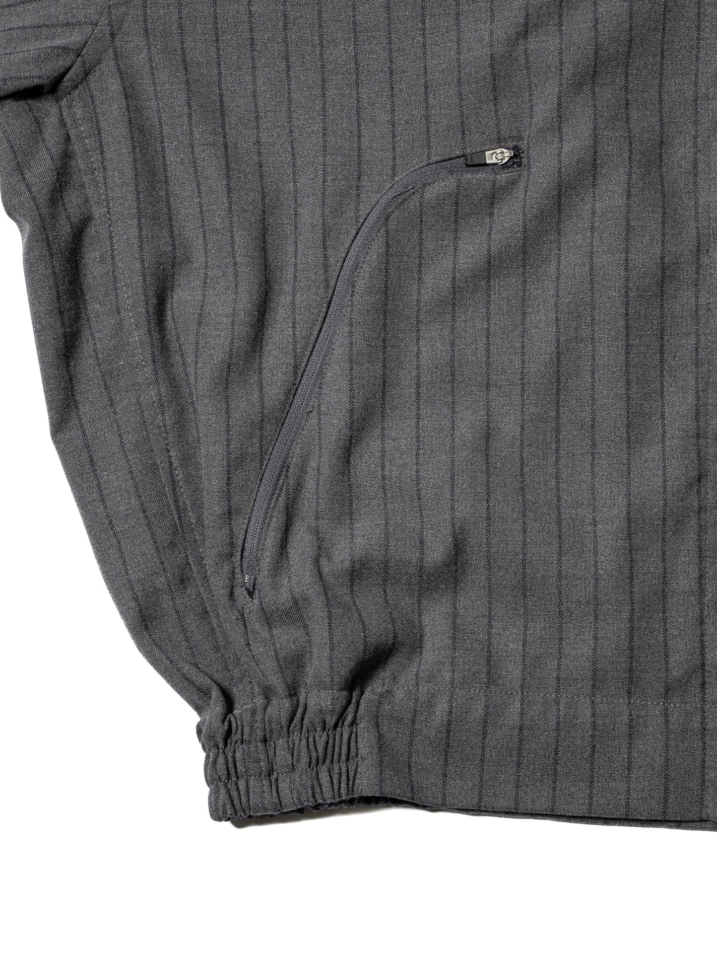 CRAFTED BLOUSON / POLY MIX TWILL STRIPE