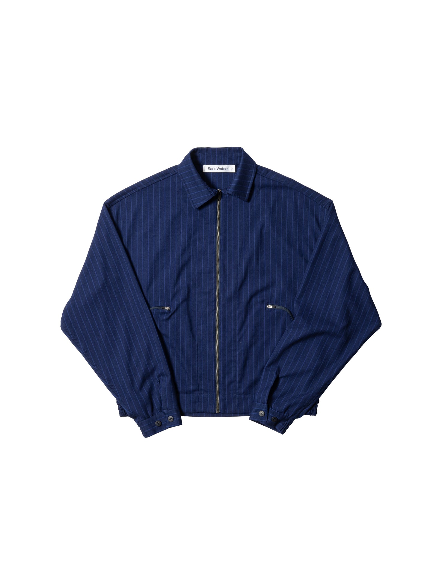 CRAFTED BLOUSON / POLY MIX TWILL STRIPE