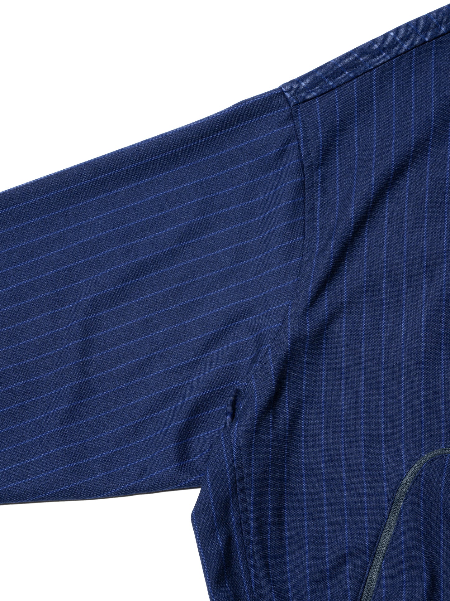 CRAFTED BLOUSON / POLY MIX TWILL STRIPE